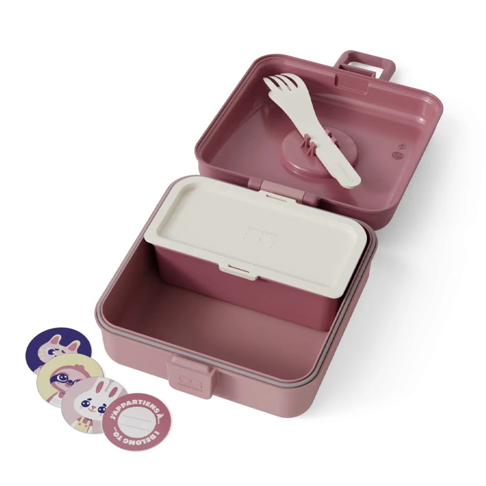 3 Monbento Mb Sandwich Lunch Box Snacky Blush - Pink - Pink, 3 of 4