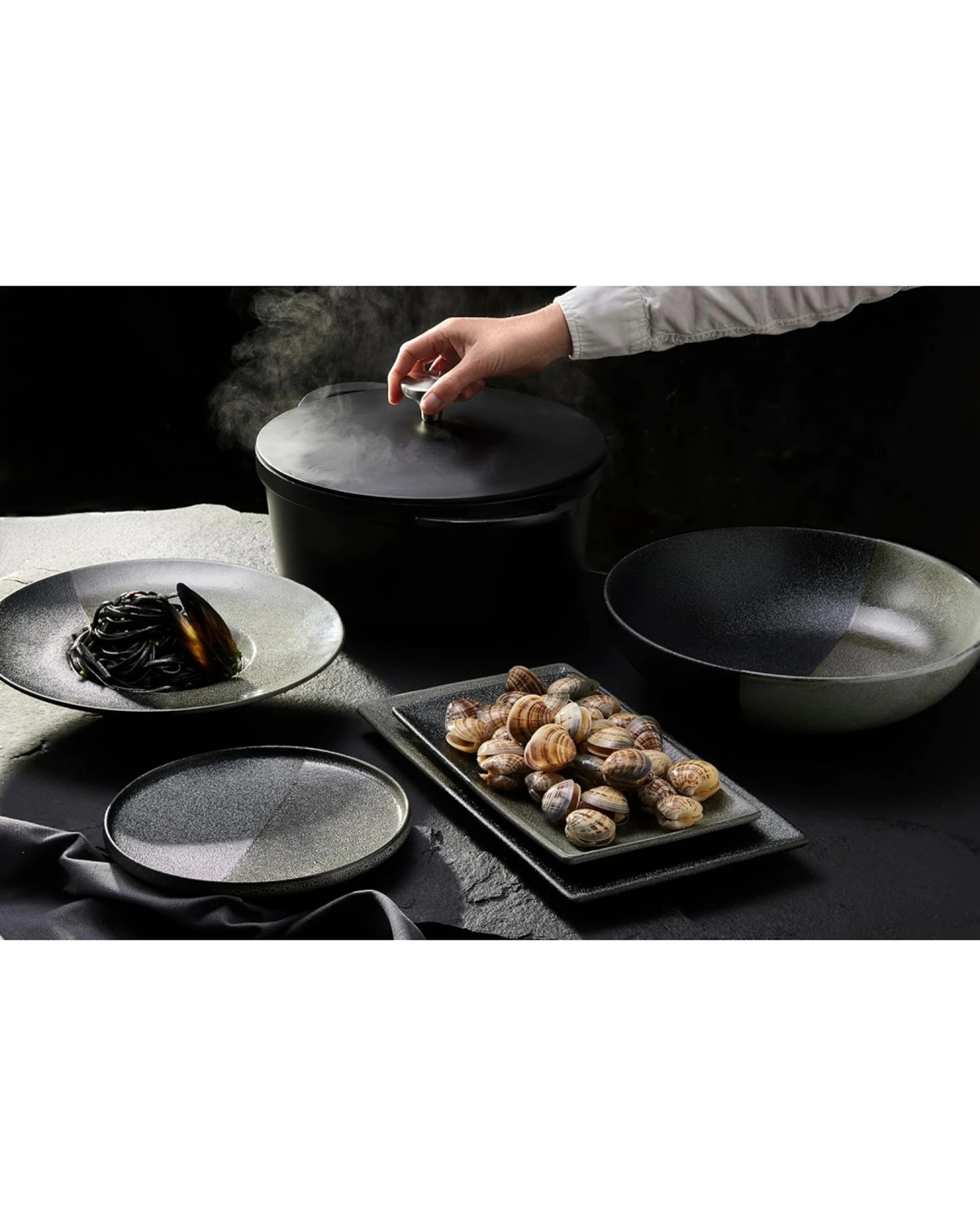 5 Maxwell & Williams Durable Ceramic Umi Serving Bowl Dinnerware 27x8cm - Multi, 5 of 5