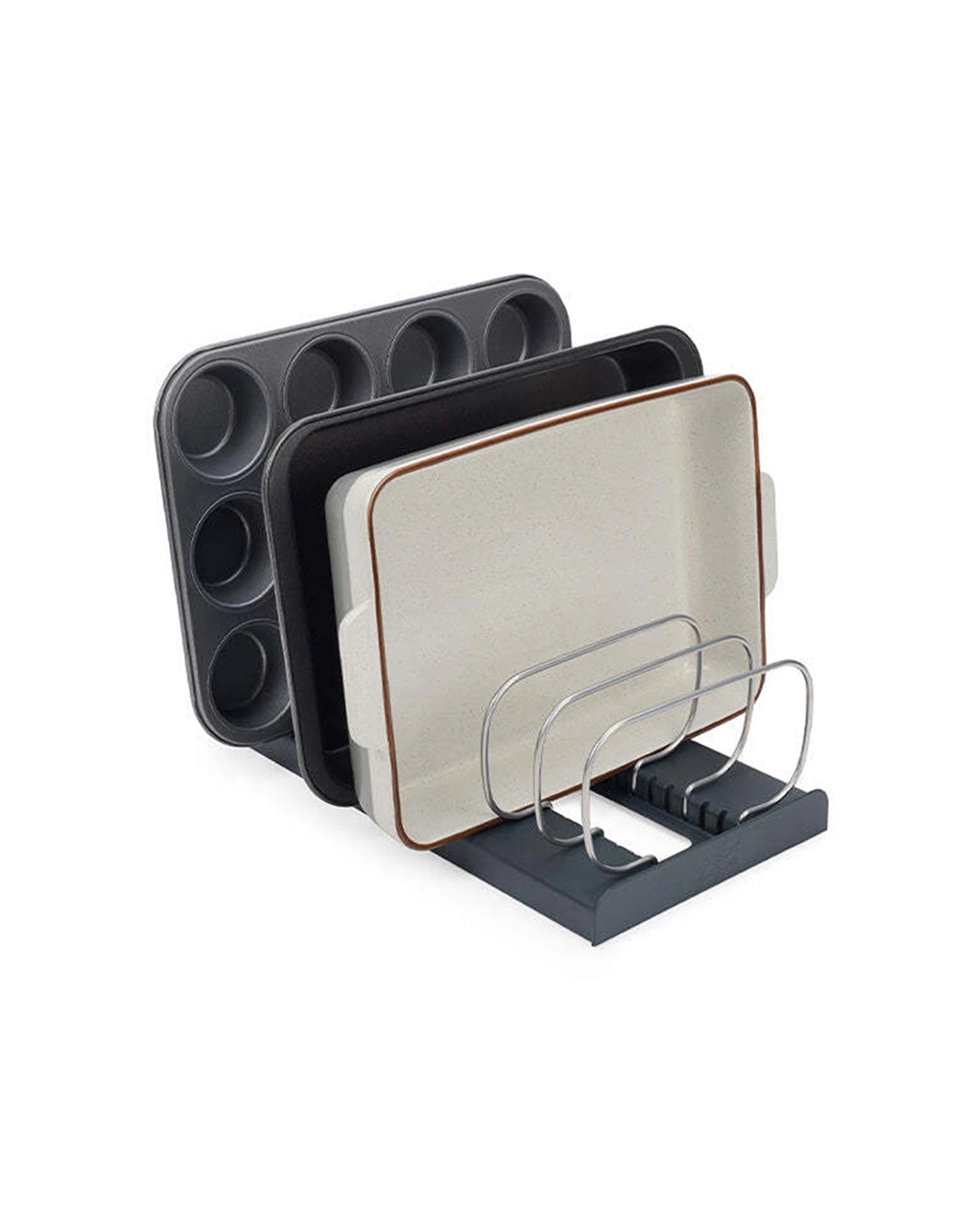 1 Joseph Joseph DrawerStore Baking Tray Organiser 35.5cm With Adjustable Dividers - Grey, 1 of 5