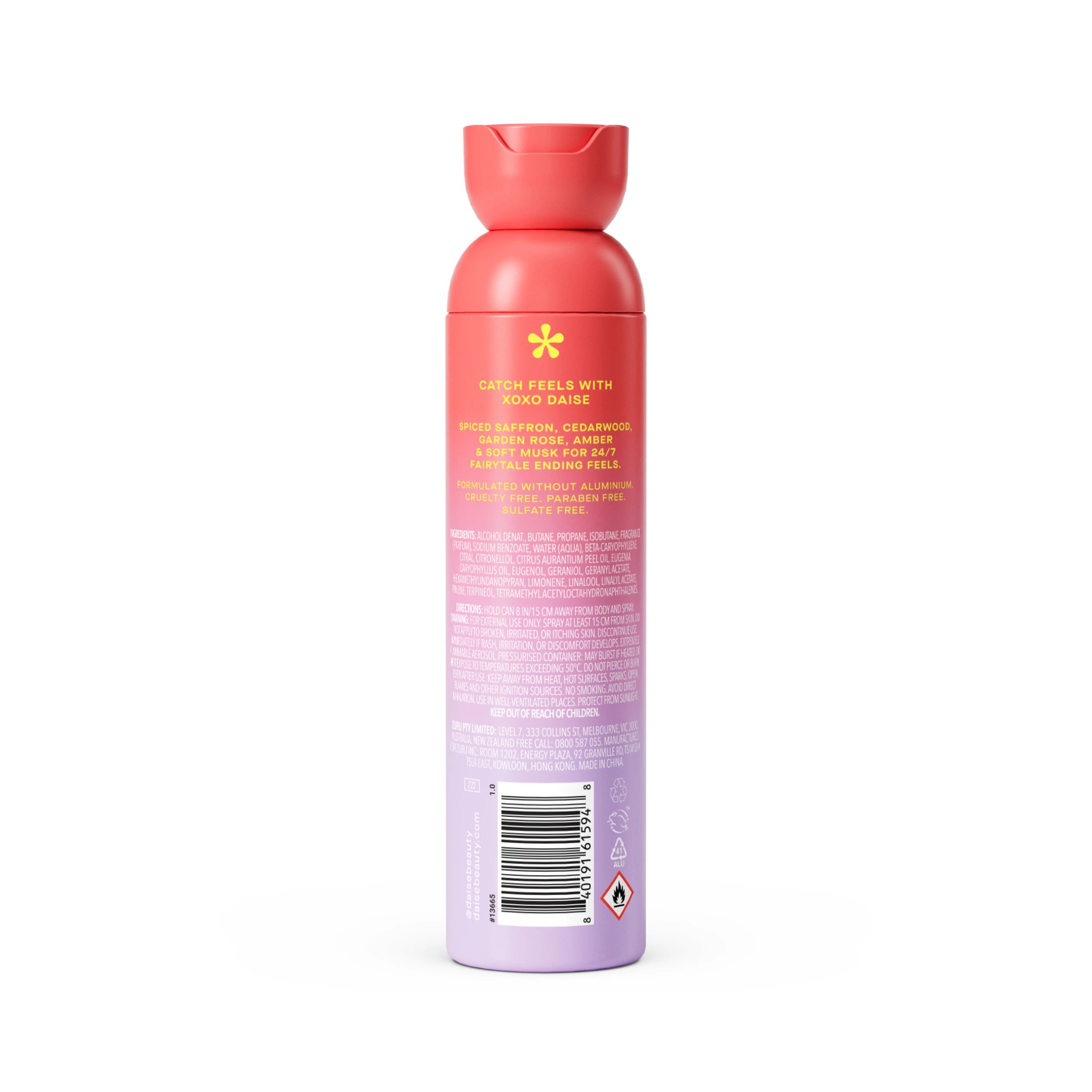 2 DAISE XOXO All Body Spray & Deodorant 120ml - Rose & Amber, 2 of 9