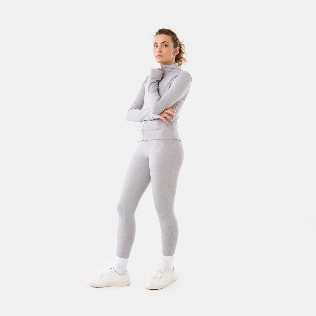 5 Active Womens Soft Touch Leggings Grey Marle, 5 of 6