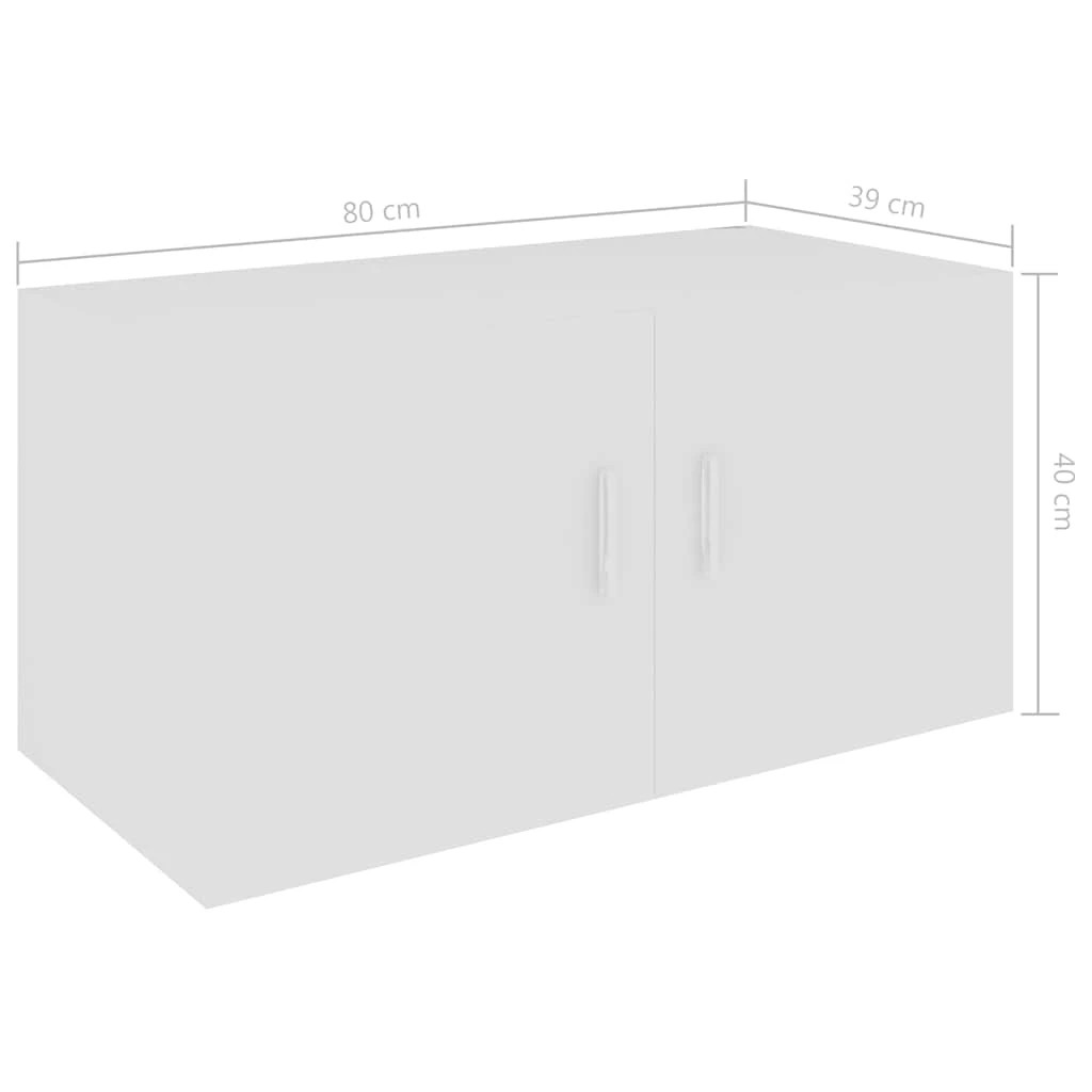 8 vidaXL Wall mounted cabinet Wall mounting - White, 8 of 8
