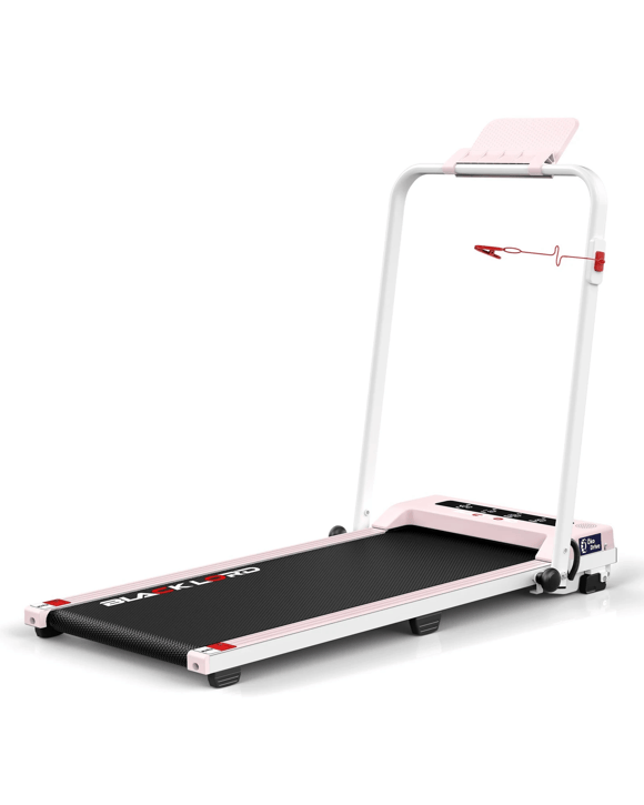 Black Lord Treadmill Electric Walking Pad Foldable Under Desk Home Gym 38cm Belt - Pink