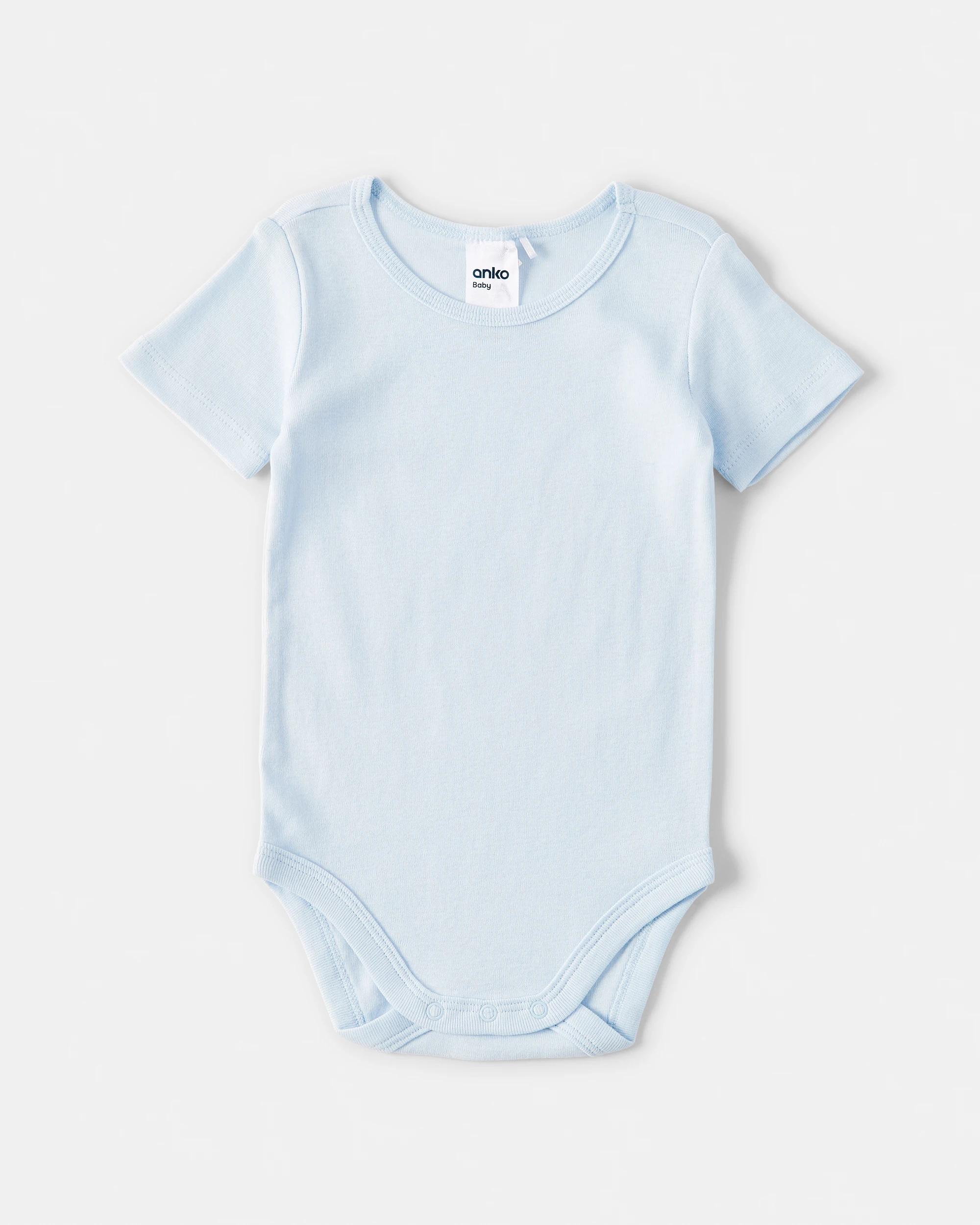 3 2 Pack Cotton Short Sleeve Bodysuits Blu Pck, 3 of 6
