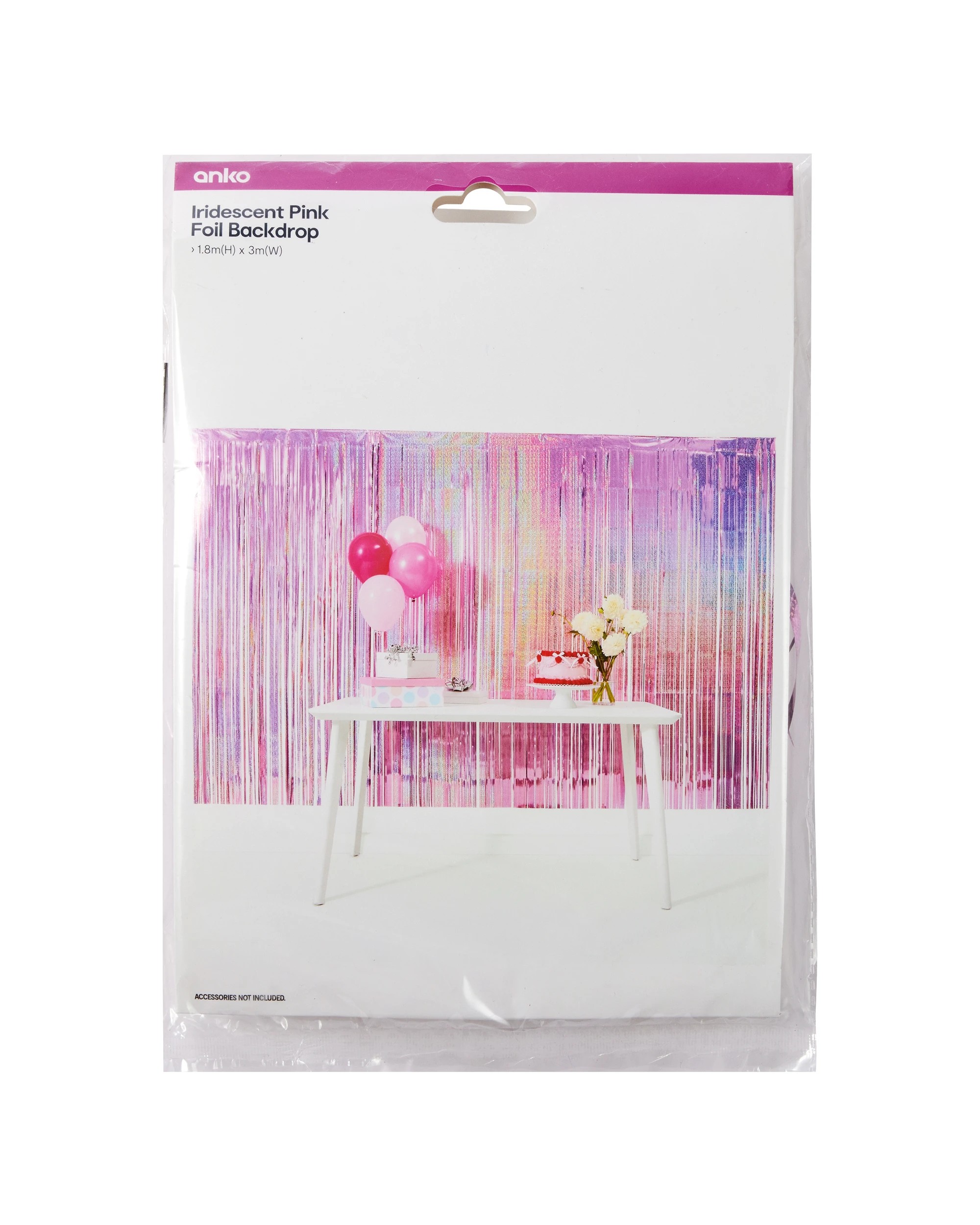 5 Iridescent Pink Foil Backdrop, 5 of 5