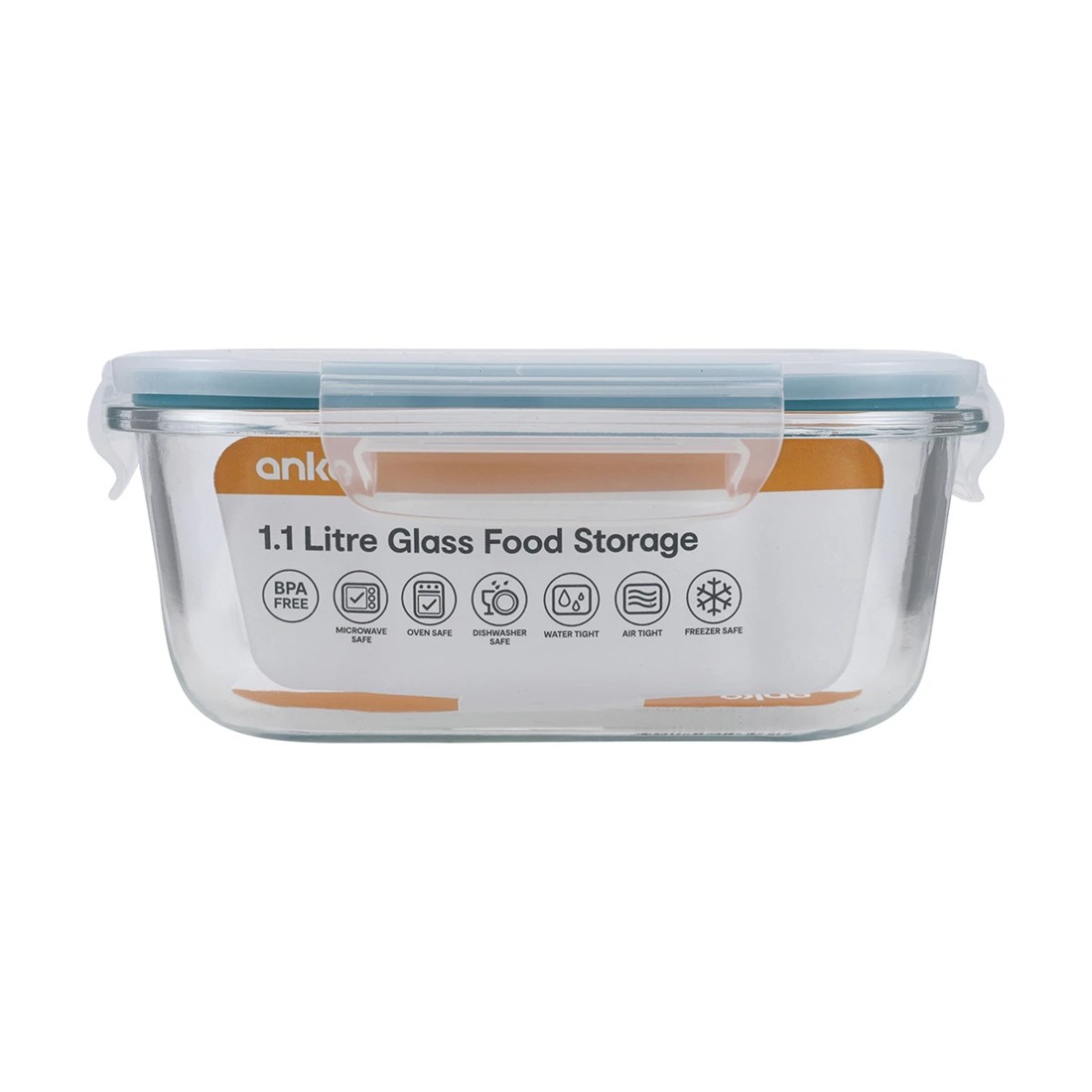 3 1.1 Litre Glass Food Storage Container, 3 of 3