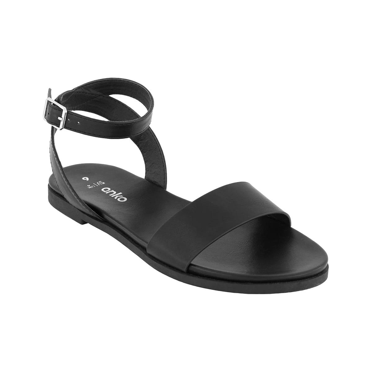 1 Casual Footbed Sandals Black, 1 of 5