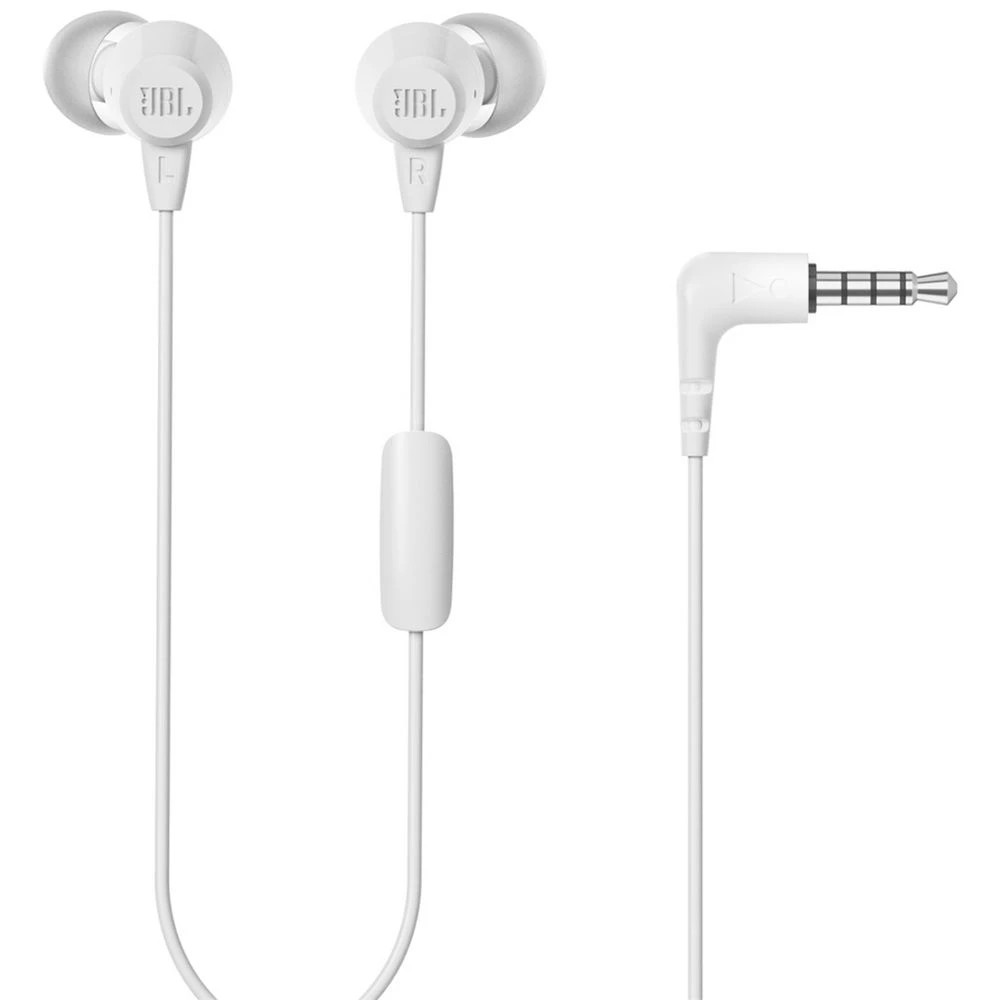 2 JBL C50HI Wired Earphones White, 2 of 3