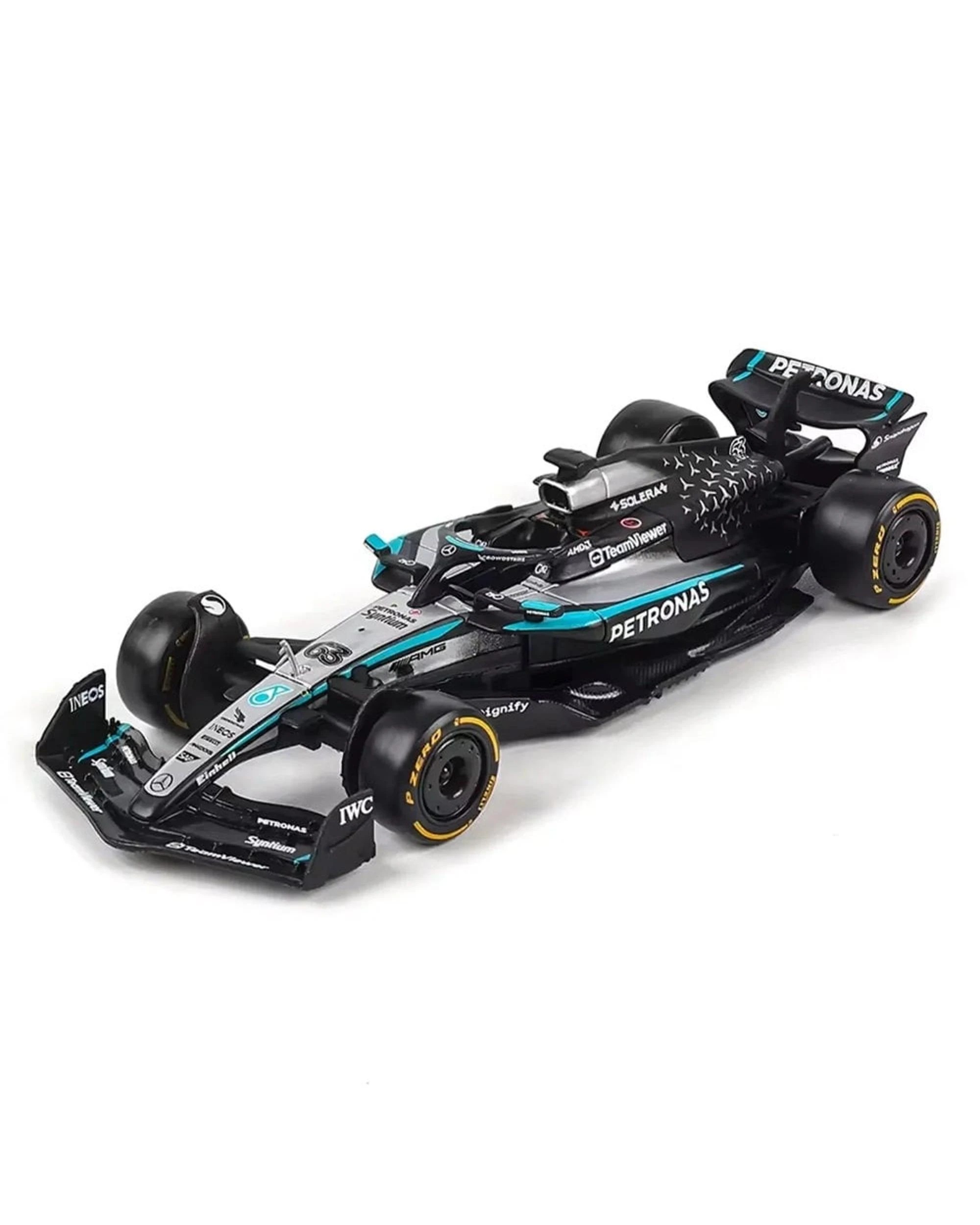 2 Bburago Mercedes-AMG F1 W16 2025 #63 George Russell 1:64 Scale, 2 of 4