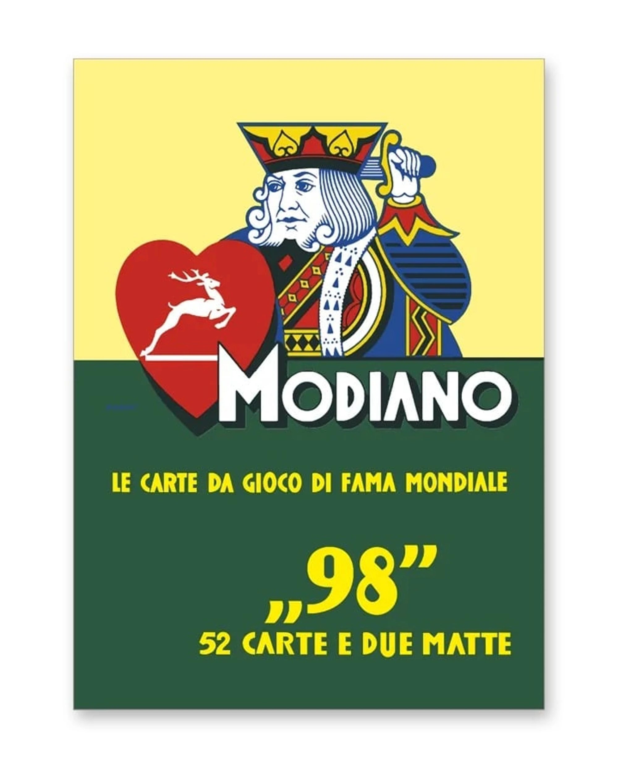 5 Modiano Poker 98 Red Plastic Coated Playing Card Poker Deck - Red, 5 of 5