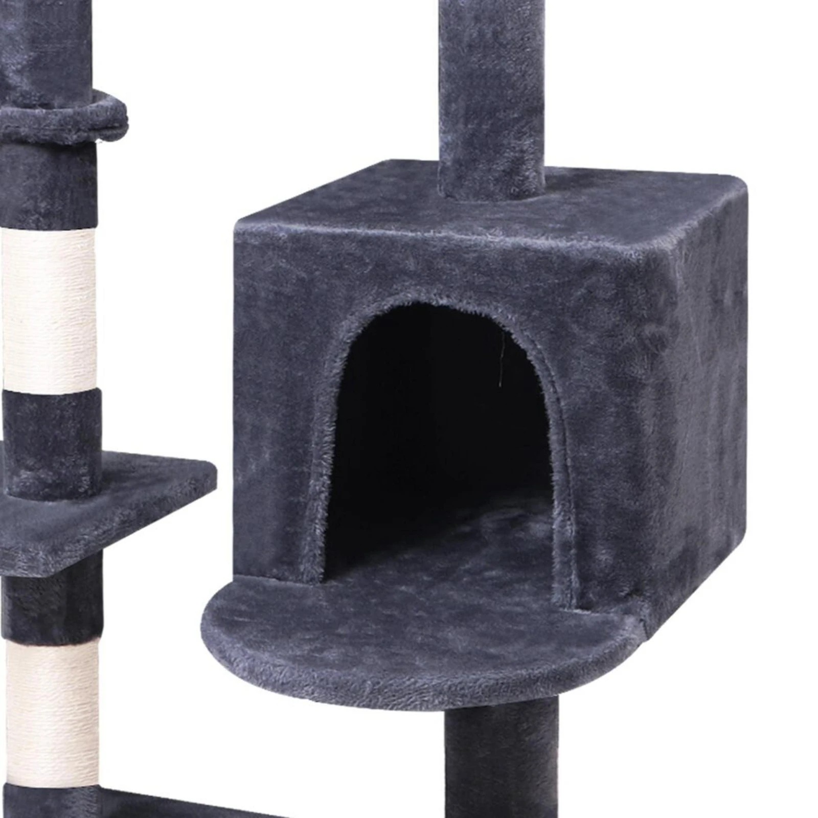 5 Beastie Cat Tree Scratching Post 145CM - Grey, 5 of 6