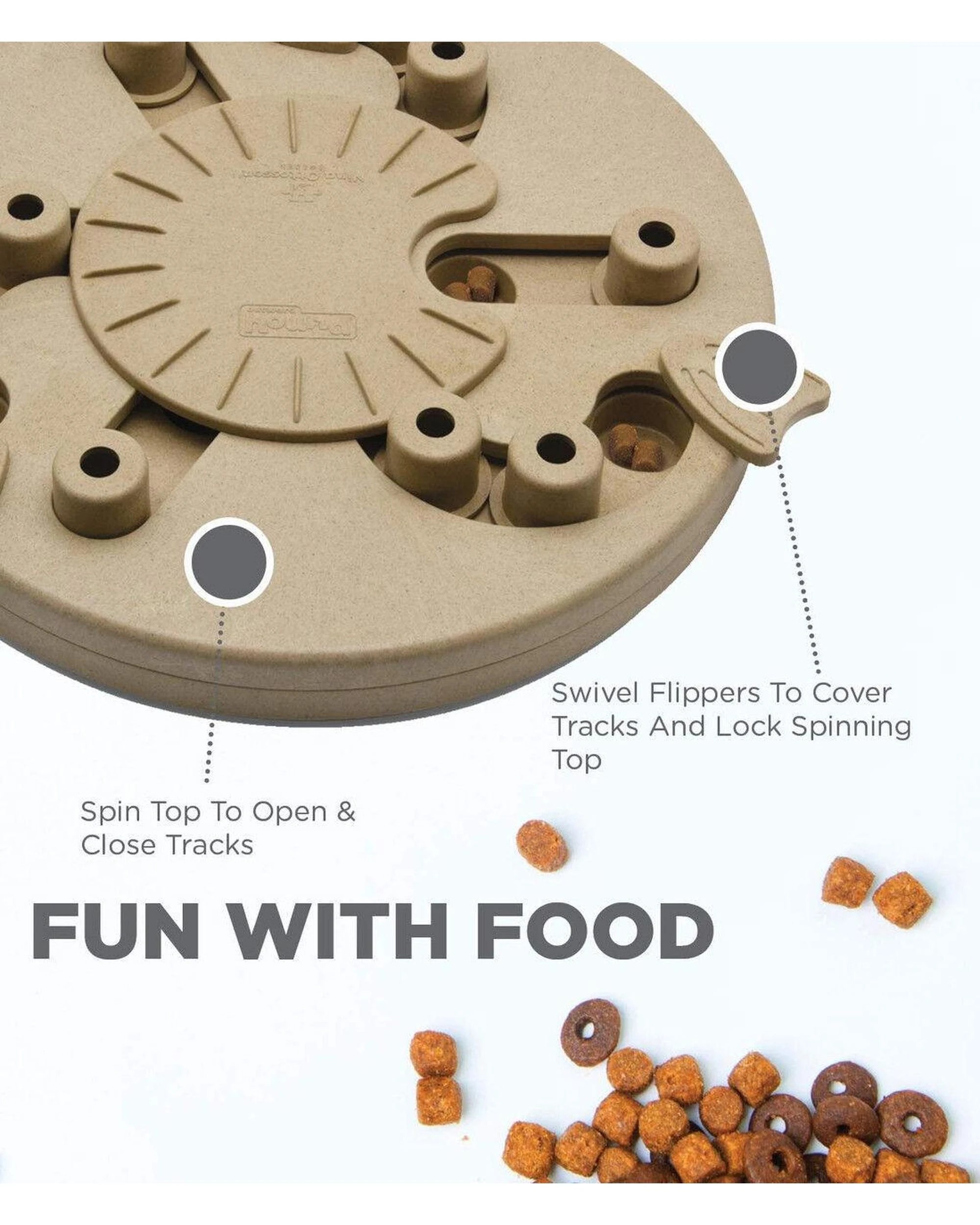 3 Outward Hound Nina Ottosson Dog Worker Treat Dispenser Dog Toy Composite Tan - Brown, 3 of 7