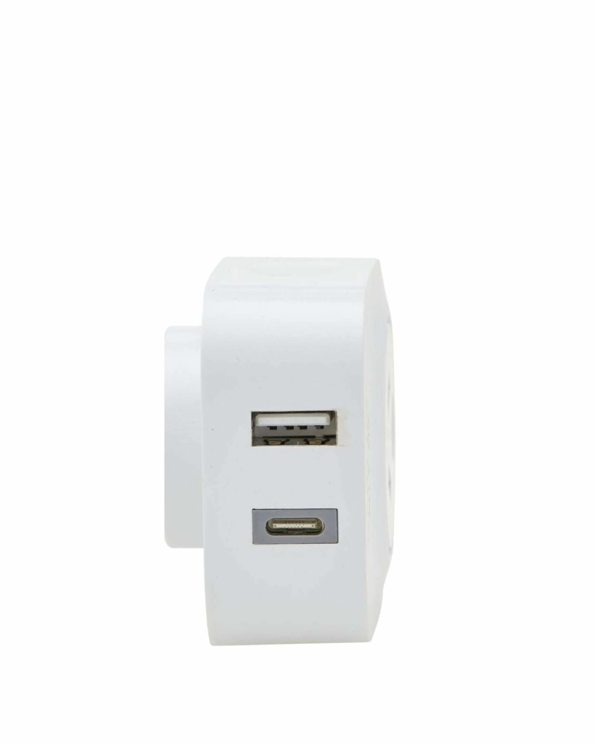 3 Korjo Inbound Travel Adaptor Plug with USB-C + USB-A - Aus / NZ - White, 3 of 5