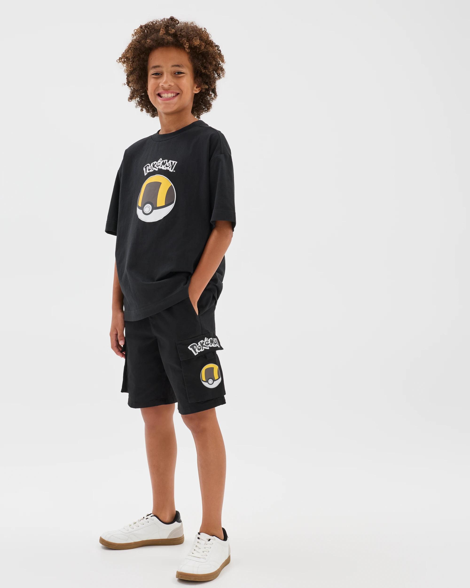 1 Pokemon Cargo Shorts BLACK, 1 of 8
