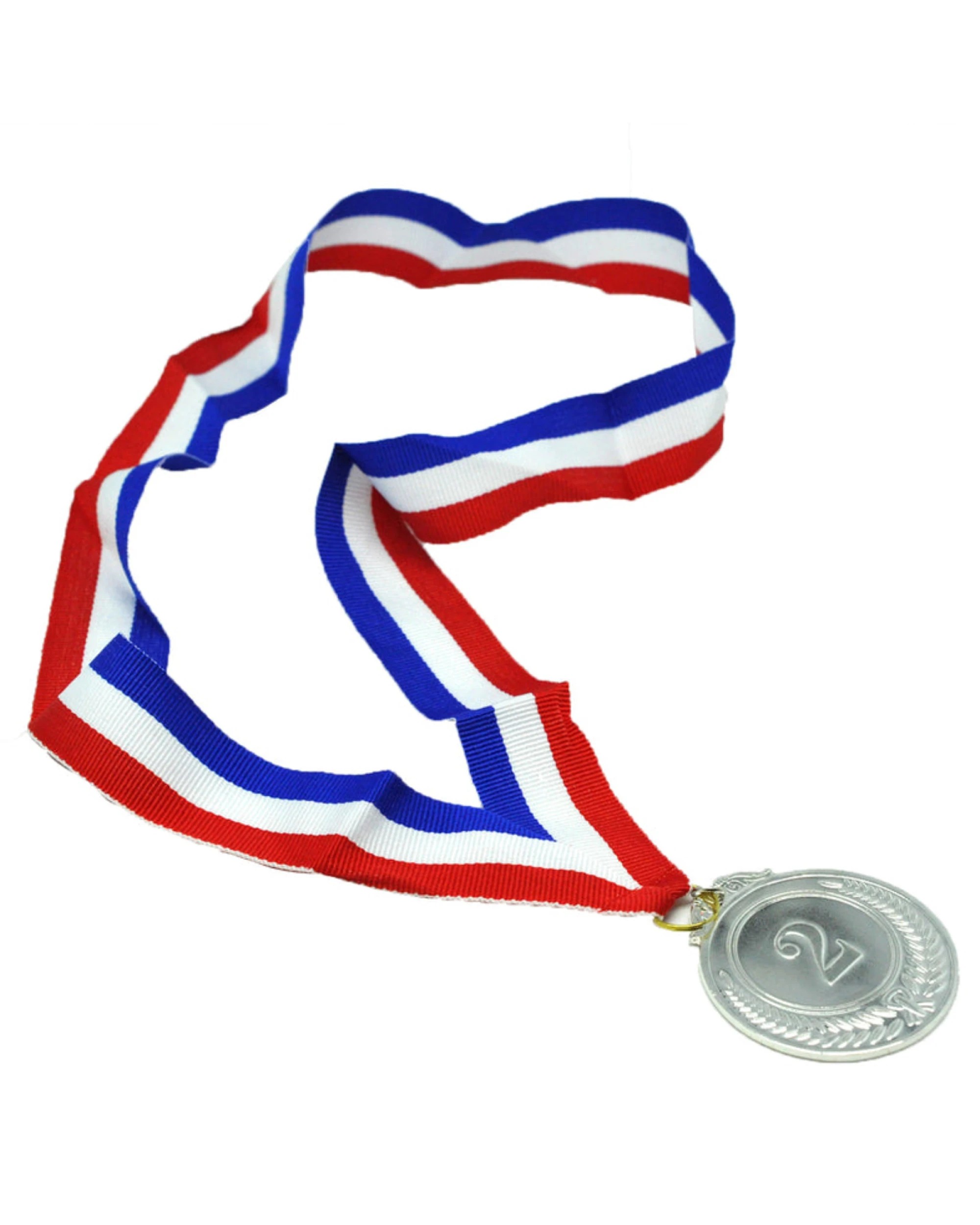 3 BR Costumes 2nd Place Winner Medals with 46cm Ribbon for Sports Day, 3 of 4