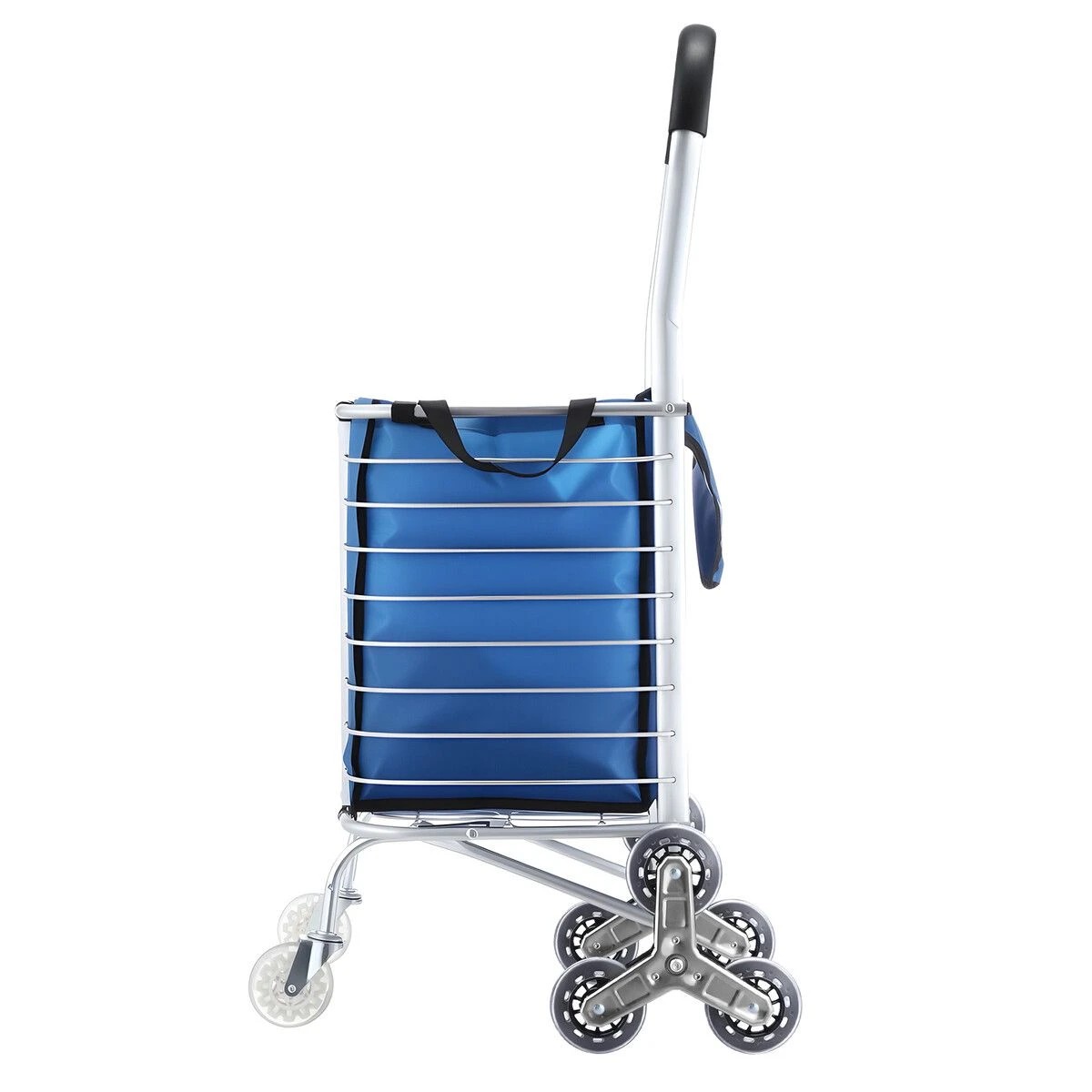 3 AUSWAY Foldable Shopping Trolley Cart Stair Climbing Wheeled Grocery Bag, 3 of 3