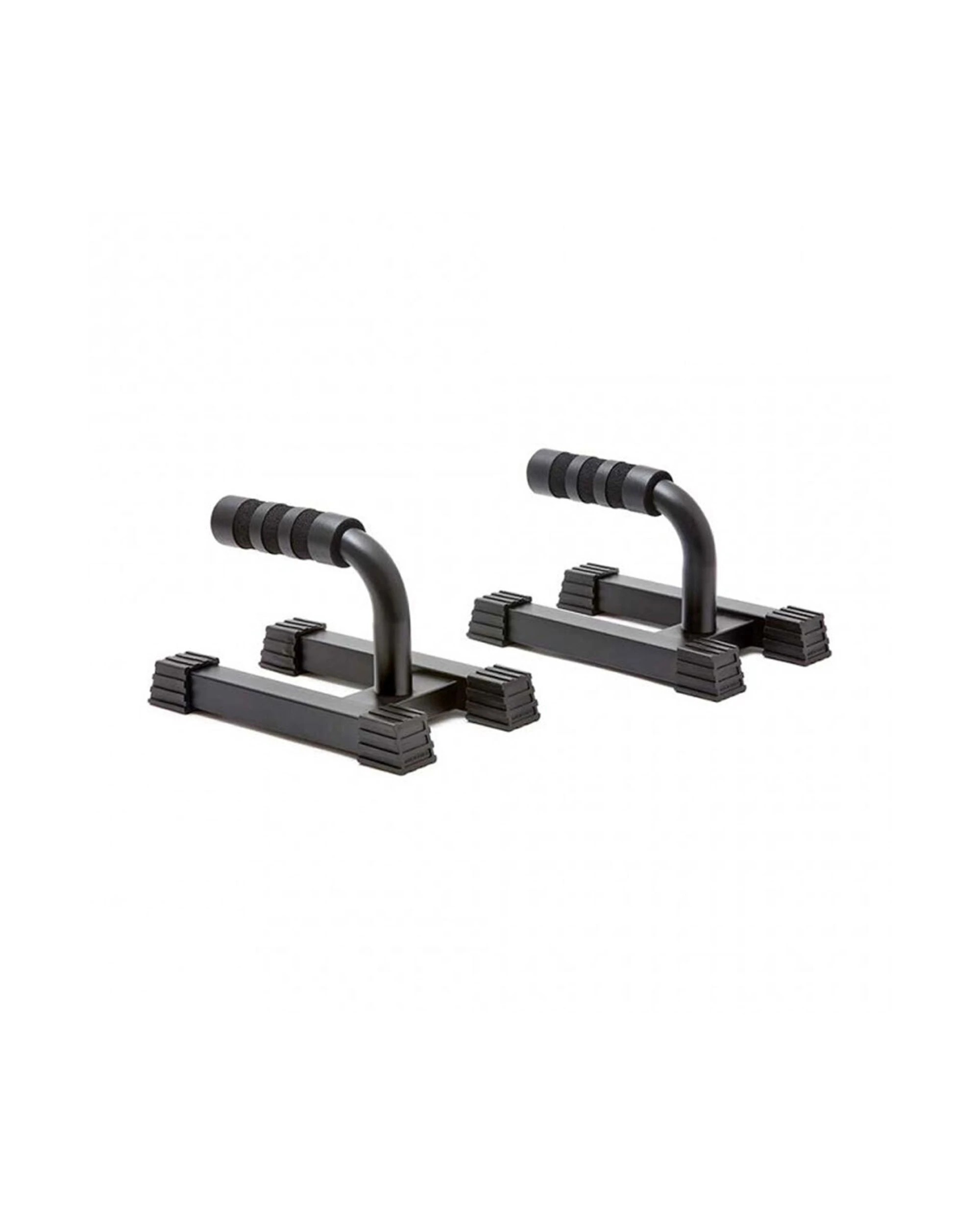 1 Adidas Premium Push Up Bars 14 Cm Deficit Steel Foam Gripped Handles Wide Base - Black, 1 of 5
