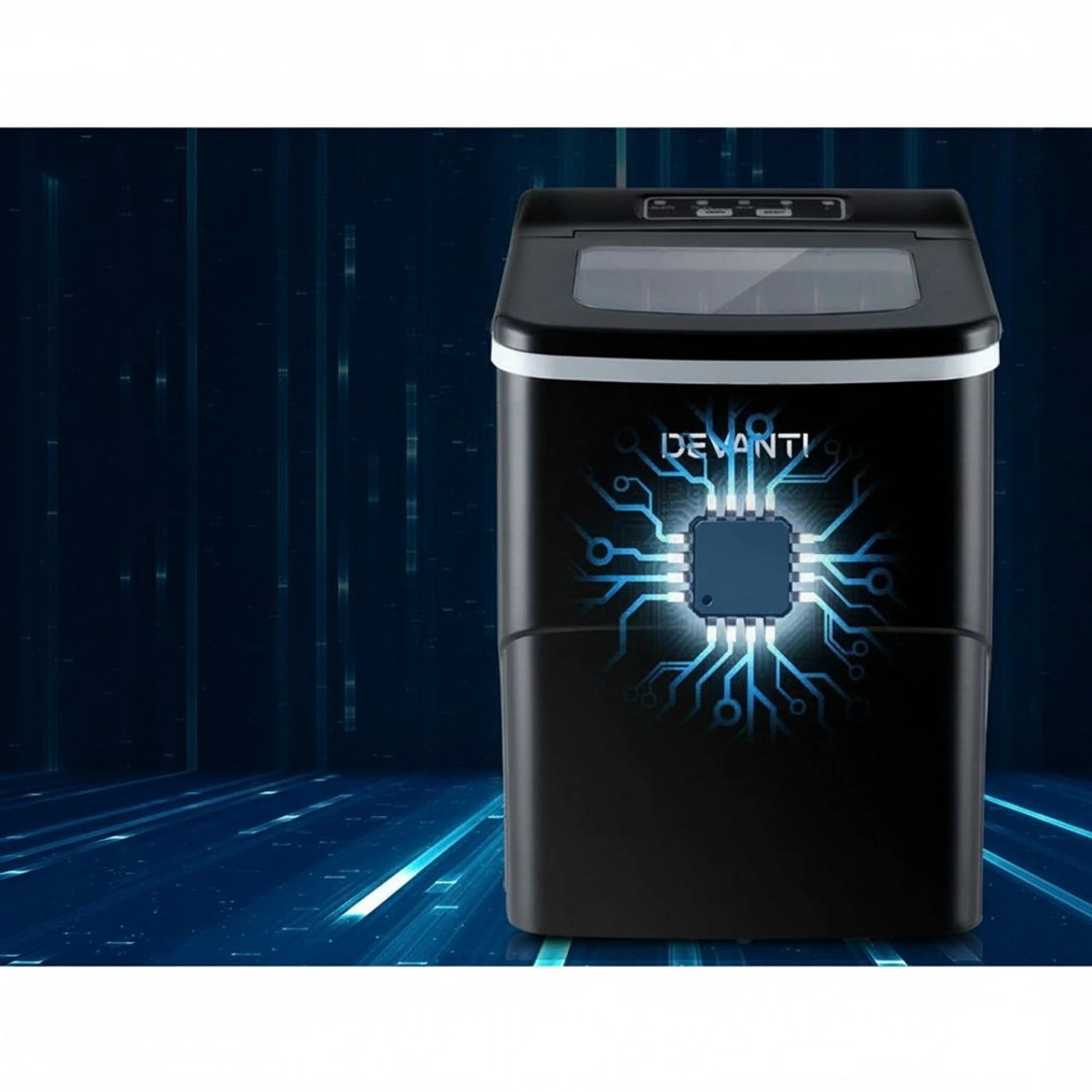 4 Devanti 12kg Ice Maker Machine - Black, 4 of 8