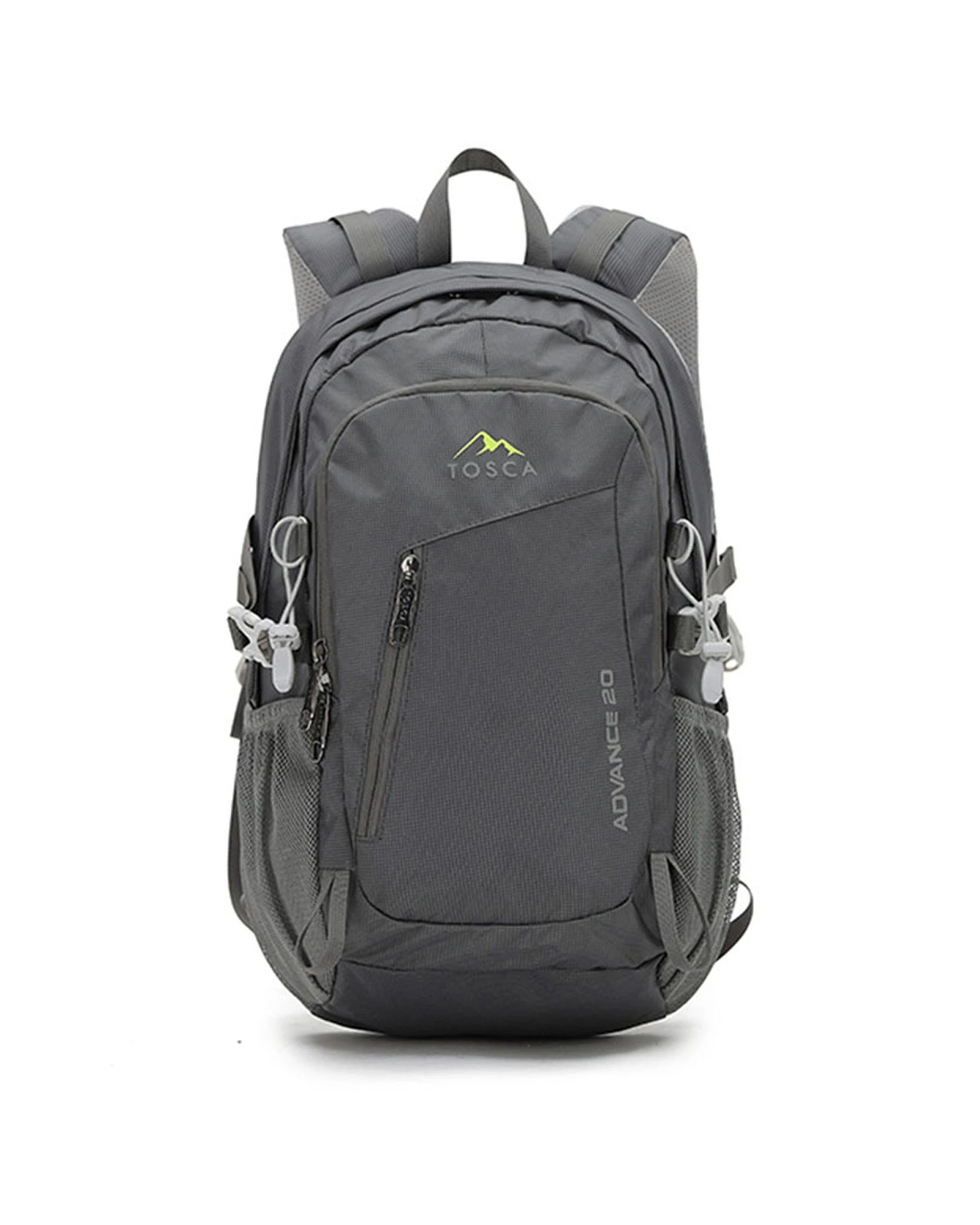 1 Tosca 20L Deluxe Travel Outdoor Backpack Bag Compartment Lightweight - Grey, 1 of 3