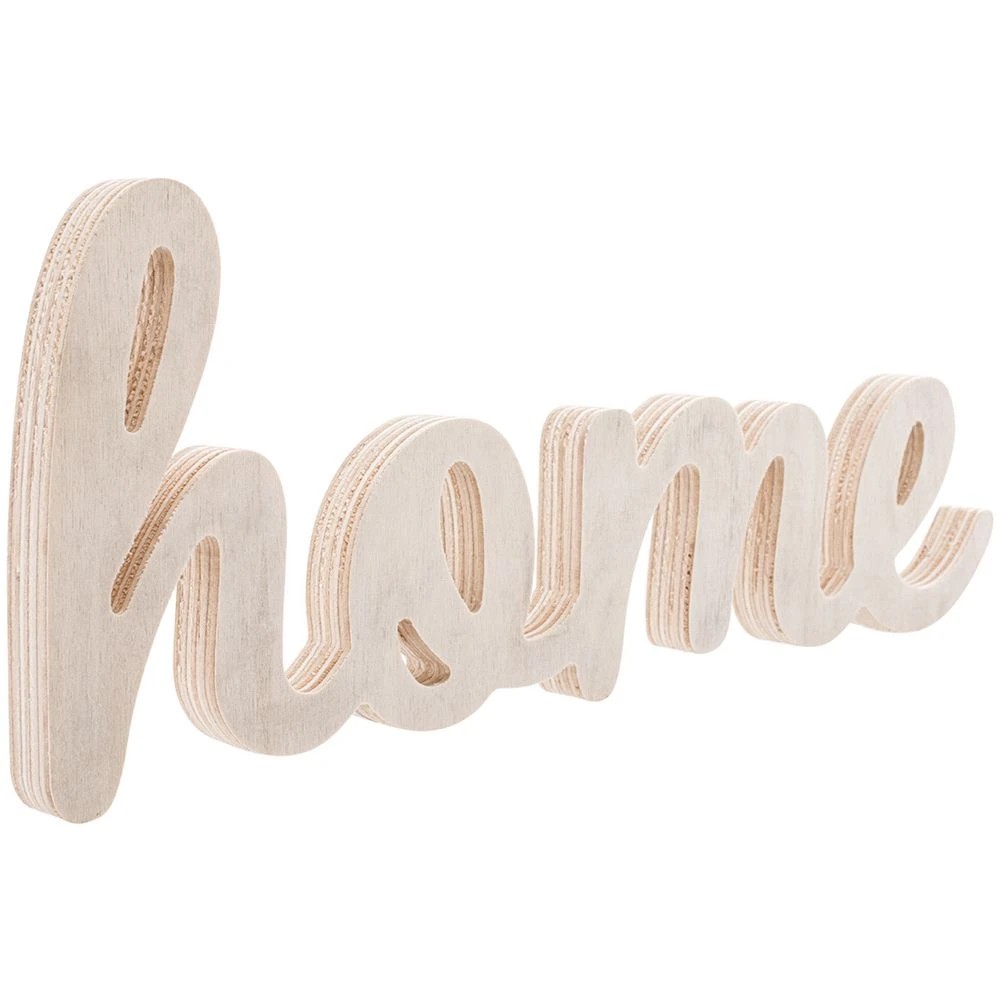 4 Born Plywood Sign Home, 4 of 4