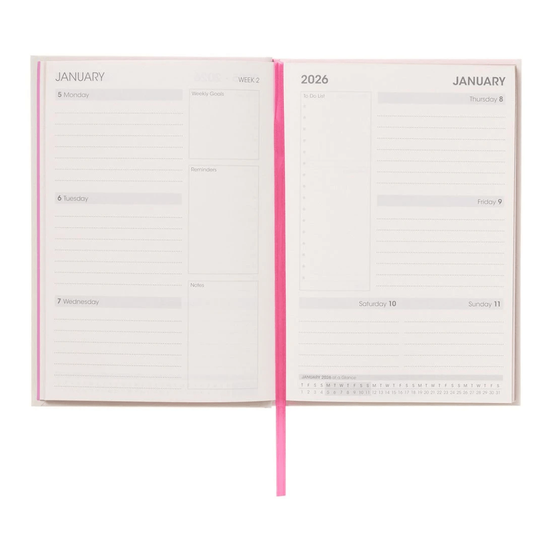 8 Otto A5 Week to View 2026 Diary Hello, 8 of 8