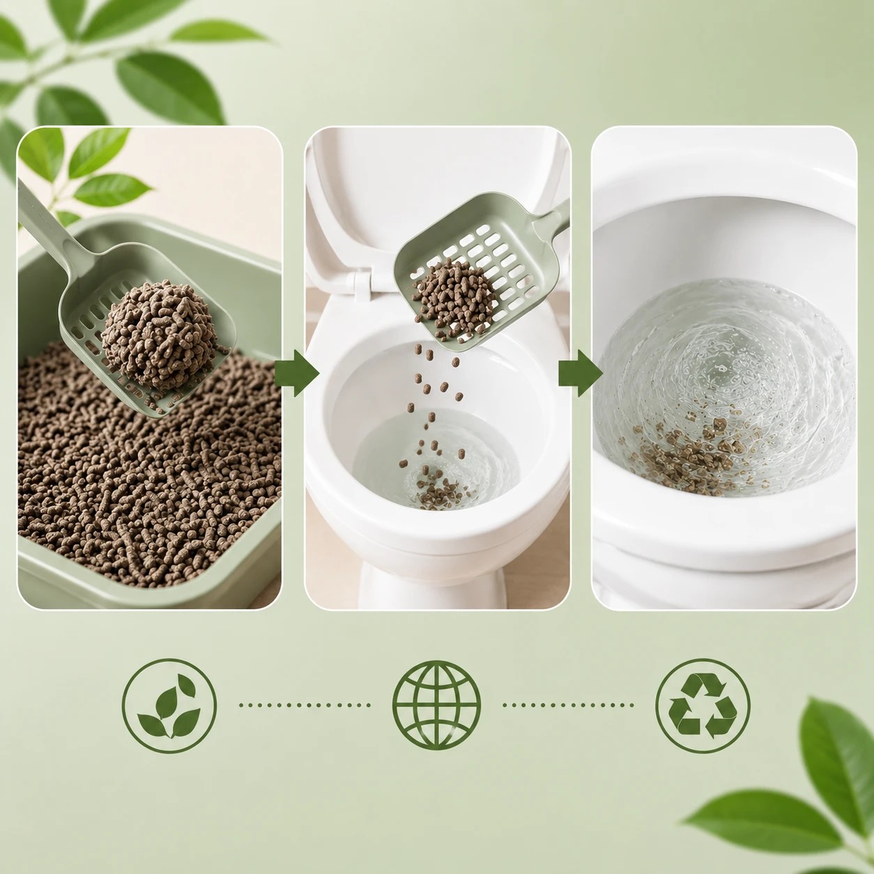 5 PurrHaven Green Tea Cat & Kitten Litter 15kg (6 Pack) | Flushable, Dust-Free & Odour Neutraliser - Tea, 5 of 7