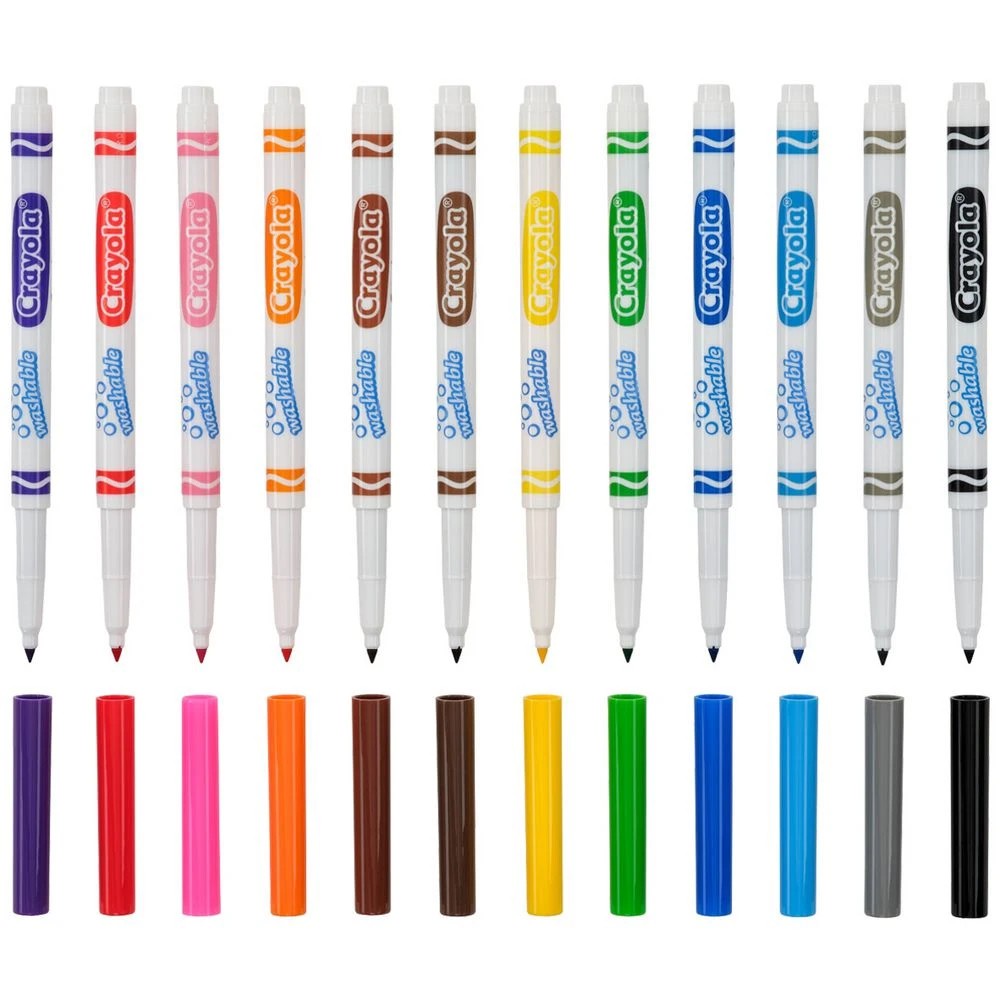 4 Crayola Ultra-clean Fine Line Markers 12 Pack, 4 of 5