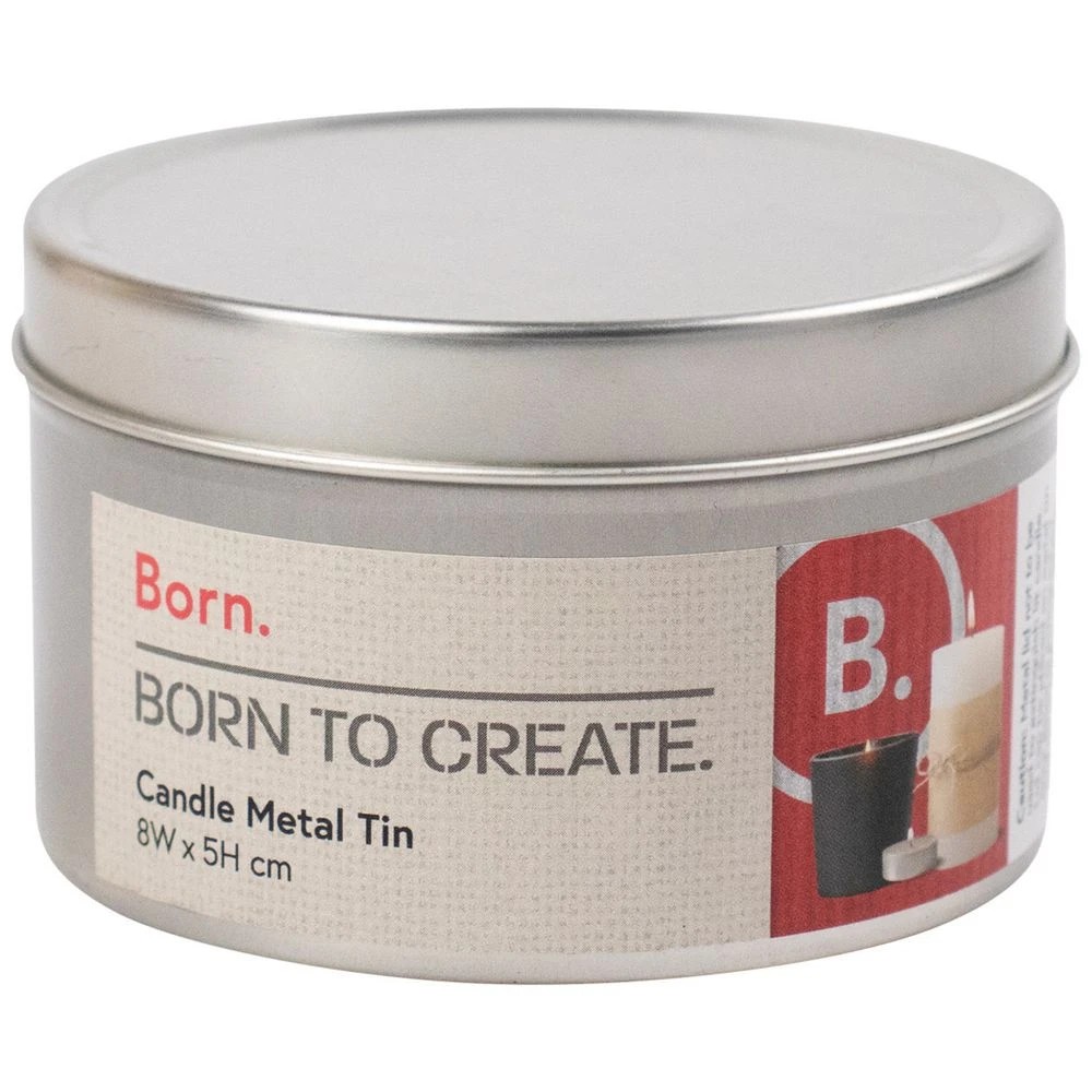 1 Born Candle Tin Metal 8x5cm, 1 of 3