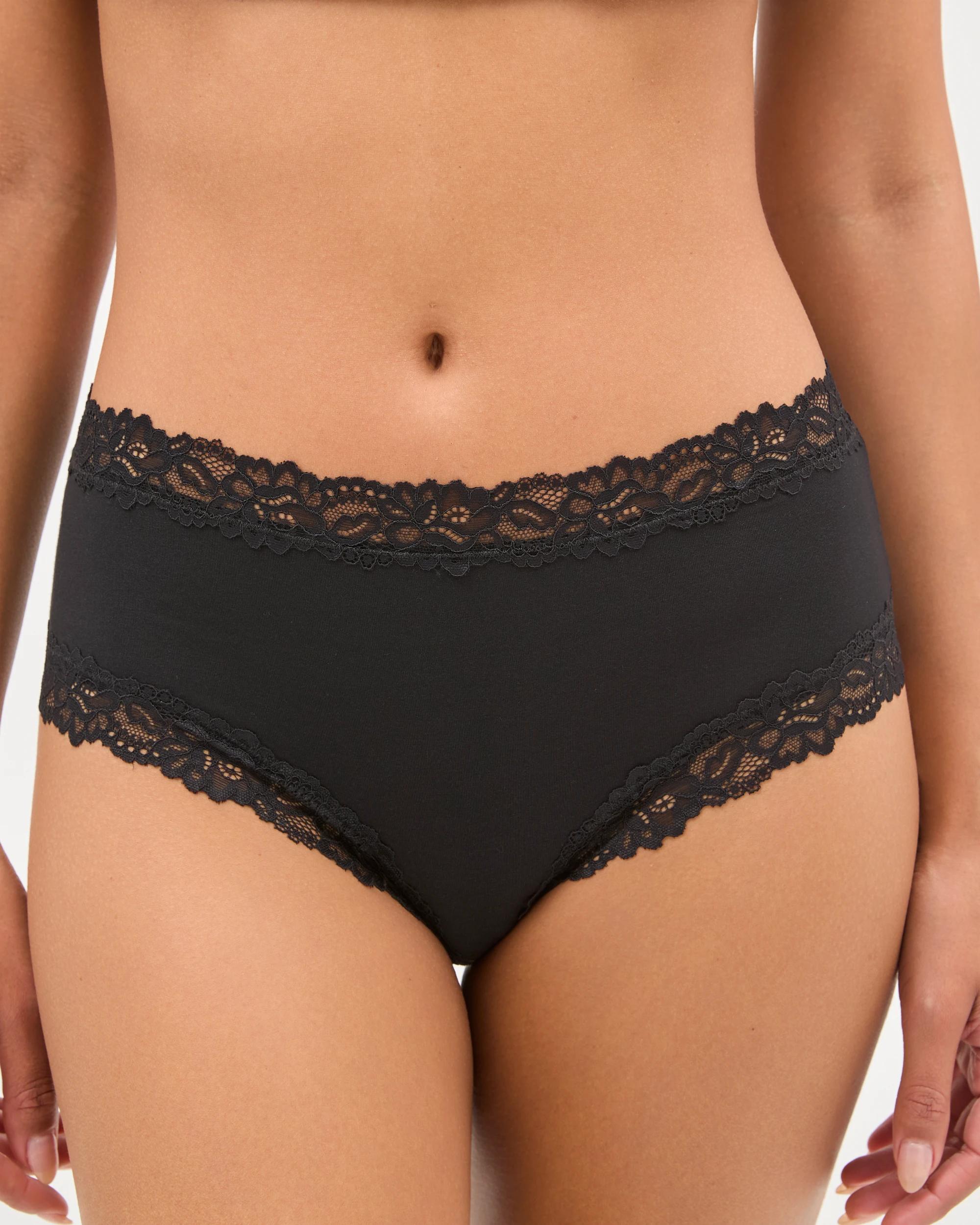 2 Target Woman 2 Pack Lace Midi Briefs BLACK, 2 of 8