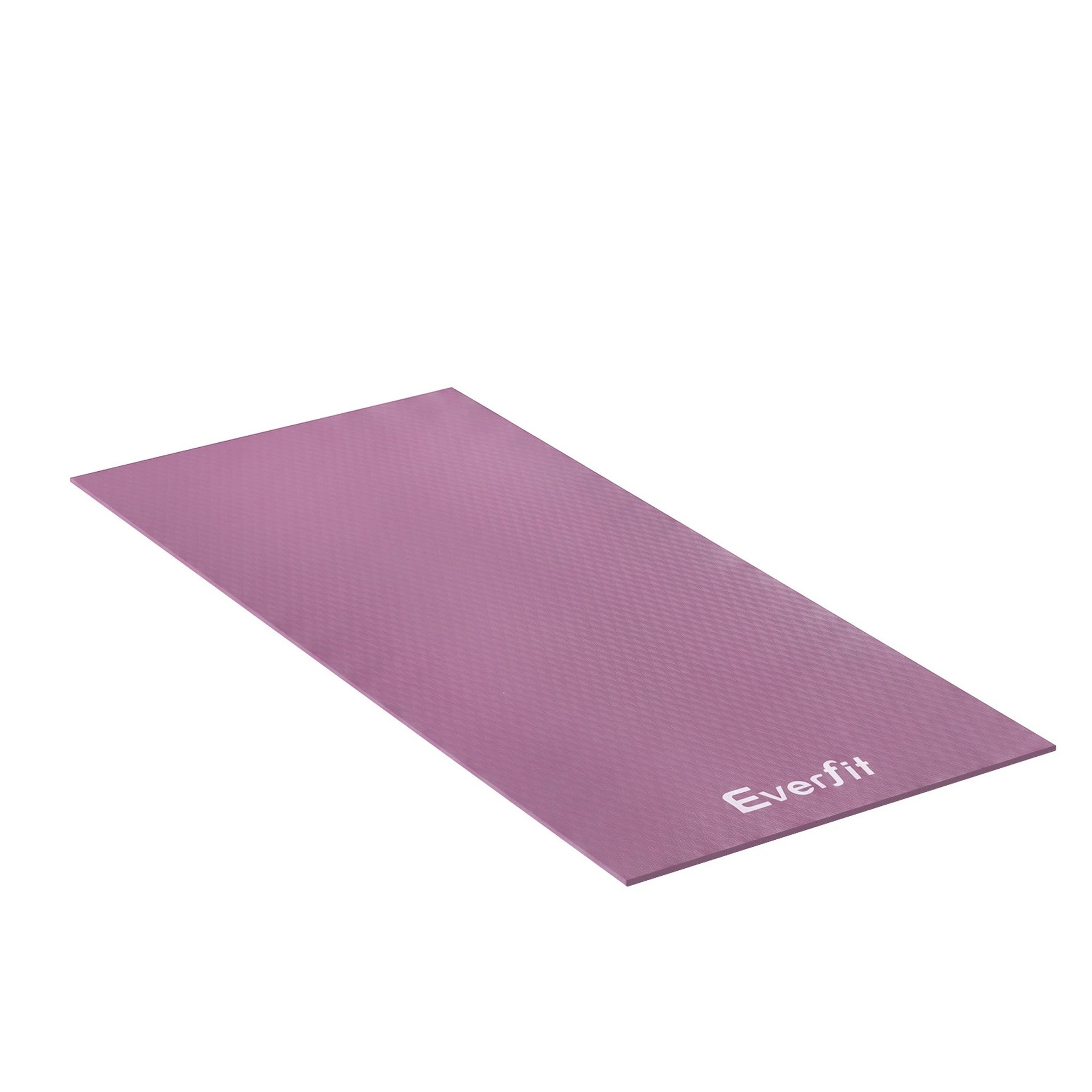 1 Everfit 180x80cm Exercise Equipment Mat Treadmill Floor Rug Home Gym - Purple, 1 of 9