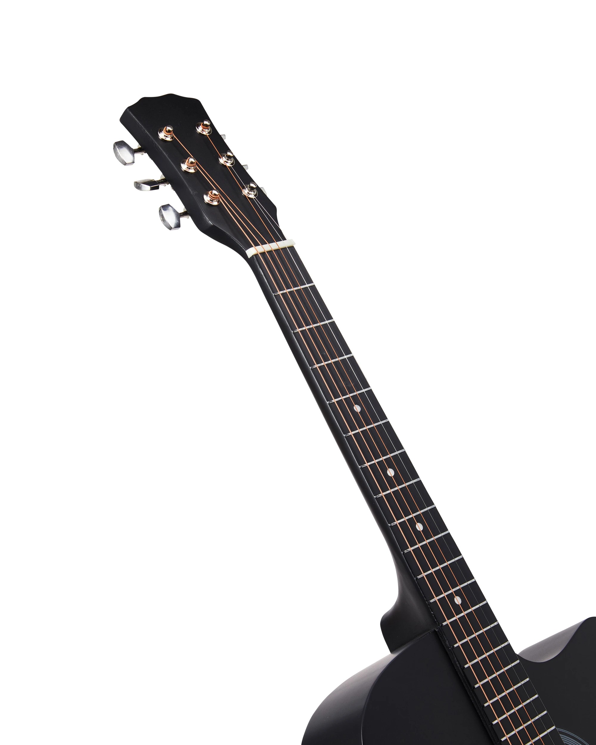 3 96cm Acoustic Guitar - Black, 3 of 6