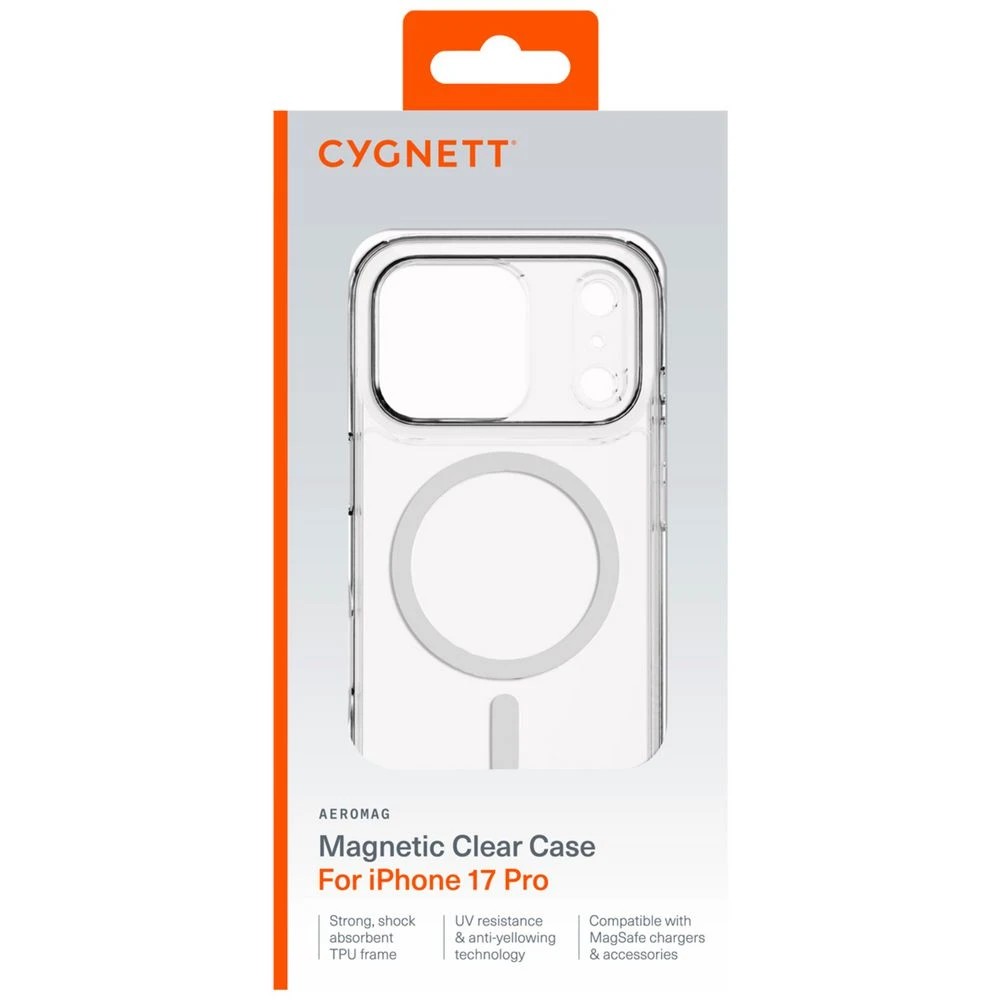 1 Cygnett AeroMag Case iPhone 17 Pro Clear, 1 of 4