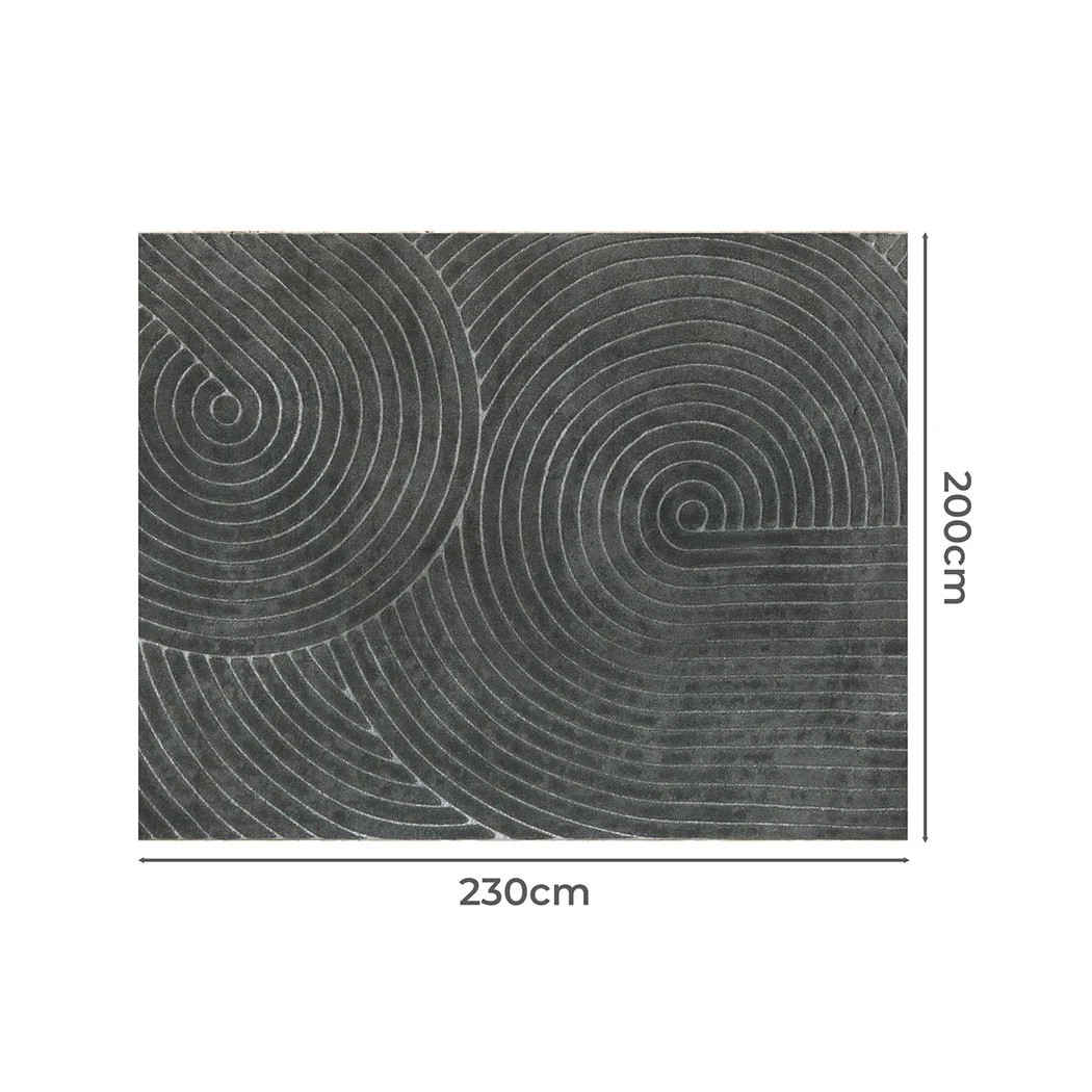 3 Marlow Machine Washable High-Low Textured Floor Rug, 3 of 7