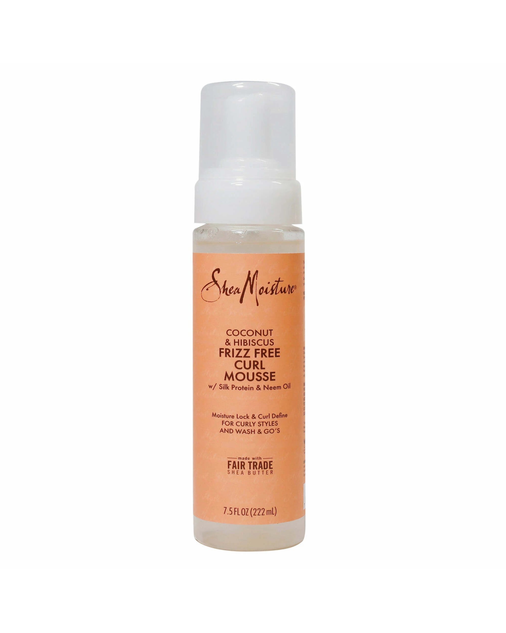 1 Shea Moisture Coconut & Hibiscus Frizz Free Curl Mousse 222ml, 1 of 2