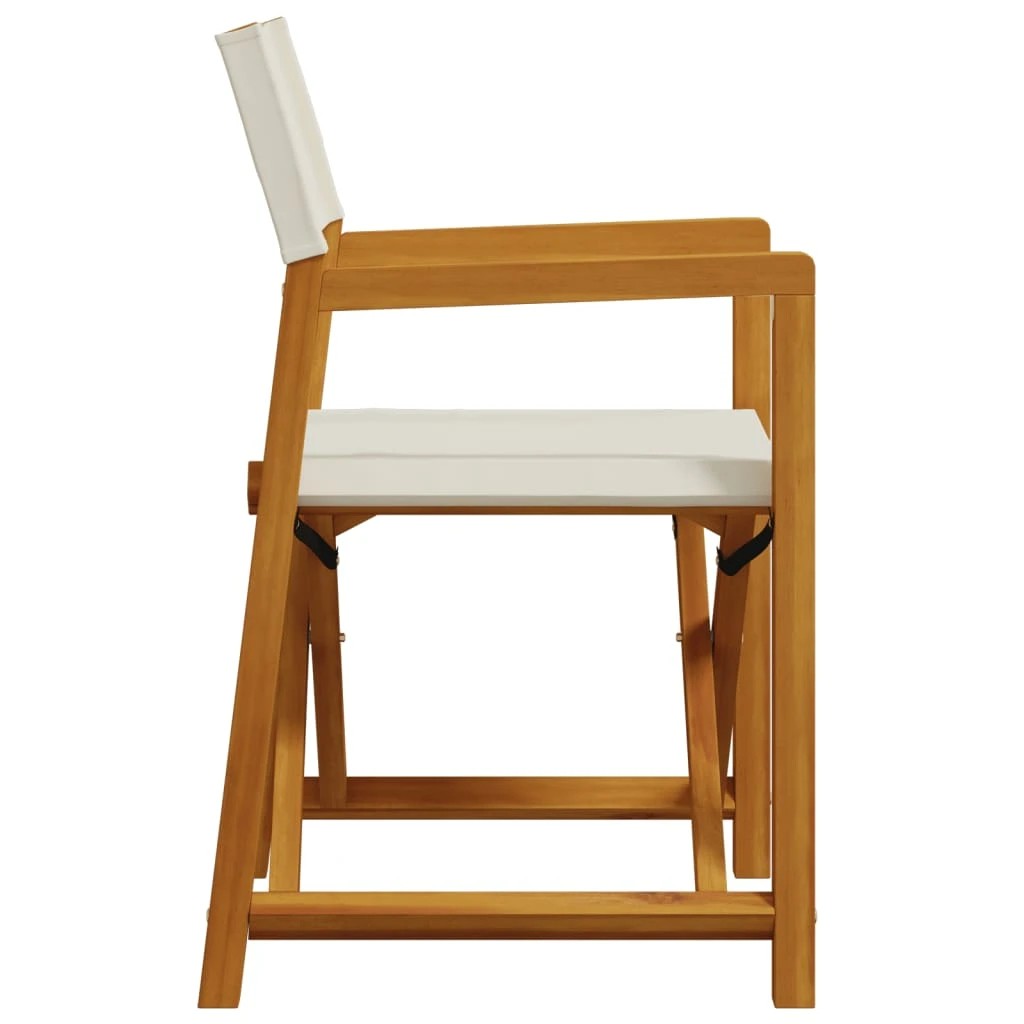 4 vidaXL folding director chair Foldable - Beige, 4 of 8
