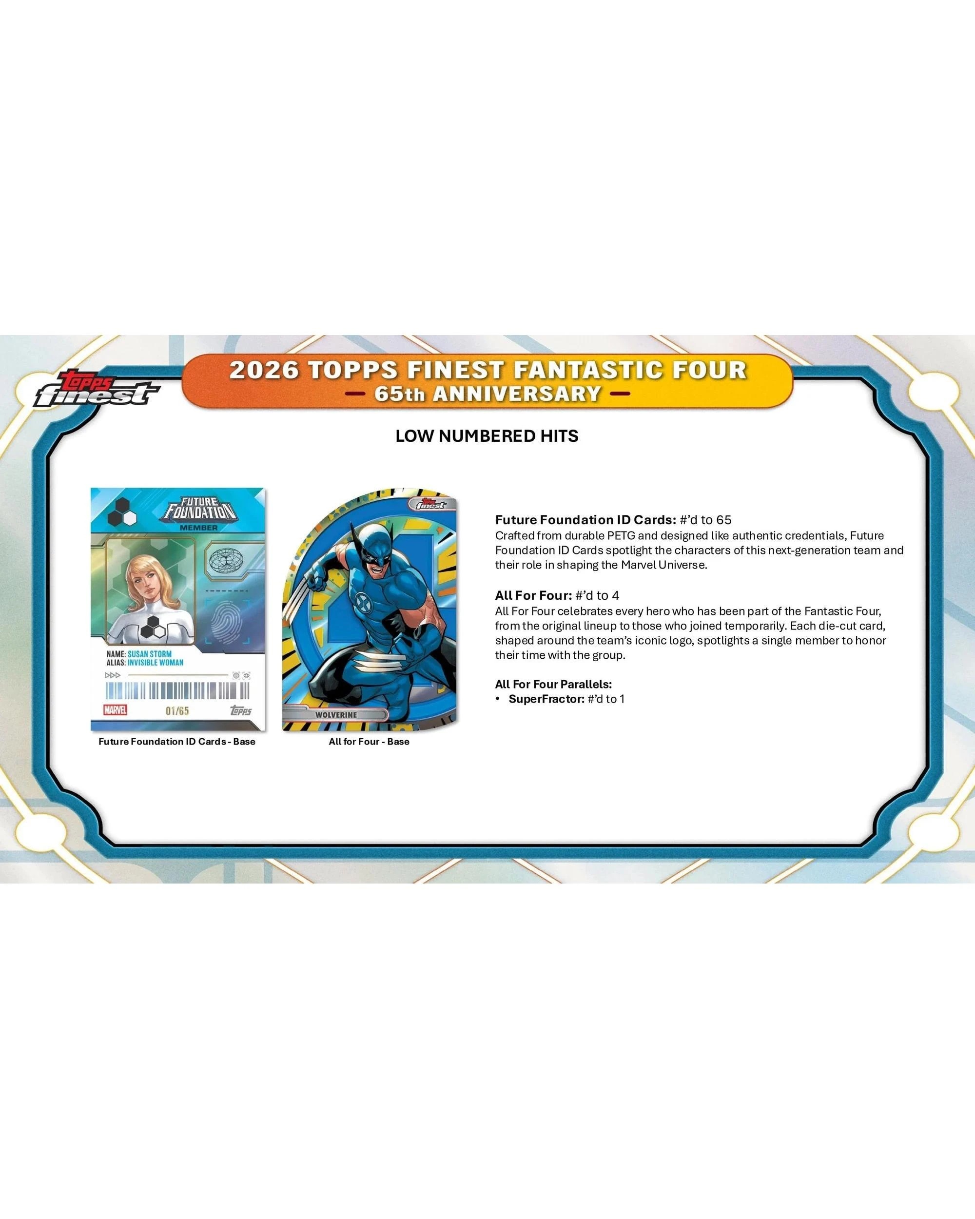 10 Topps 2026 Finest Marvel Fantastic Four Hobby Box, 10 of 10