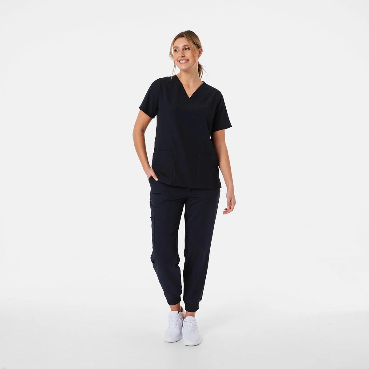 5 Work Short Sleeve Scrub Top PARISIAN NIGHT, 5 of 5