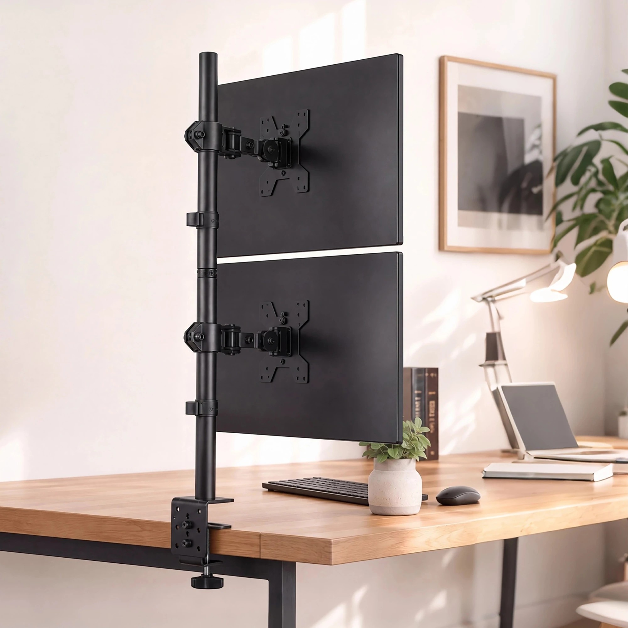 7 Levede Dual Monitor Arm Adjustable Stand Mount For 13-34 Inch Office Black, 7 of 8