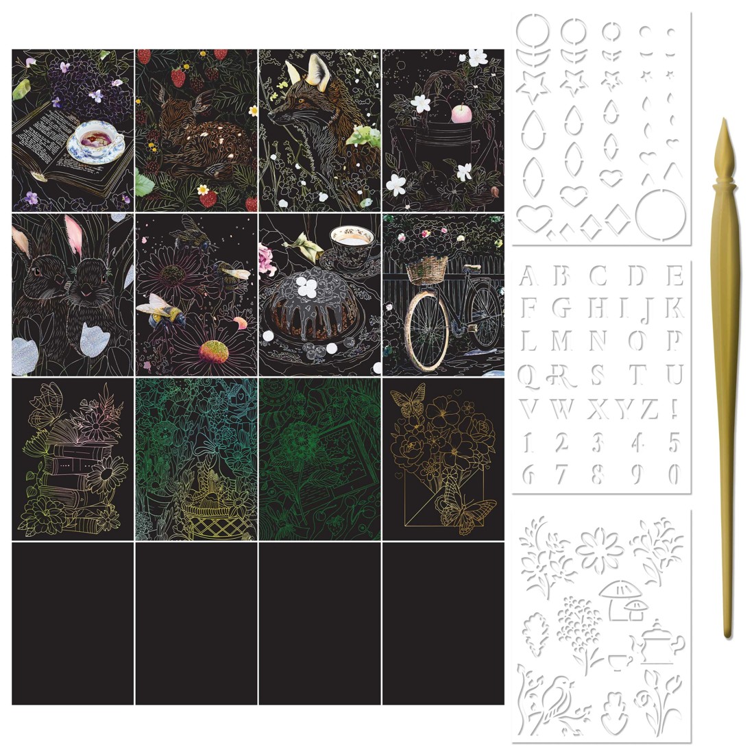 3 Kaleidoscope Etch Art: Cottagecore - Book, 3 of 7