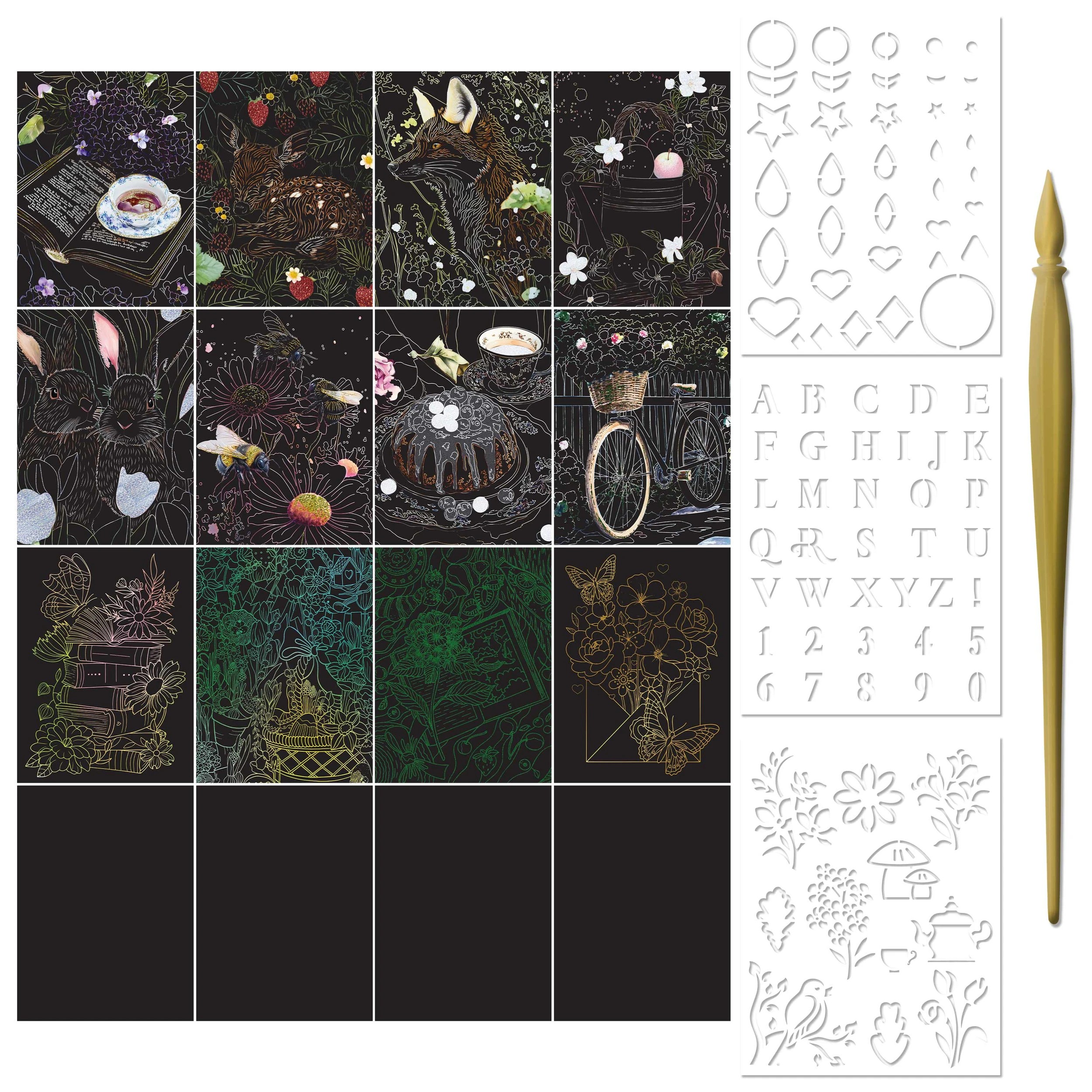 3 Kaleidoscope Etch Art: Cottagecore - Book, 3 of 7