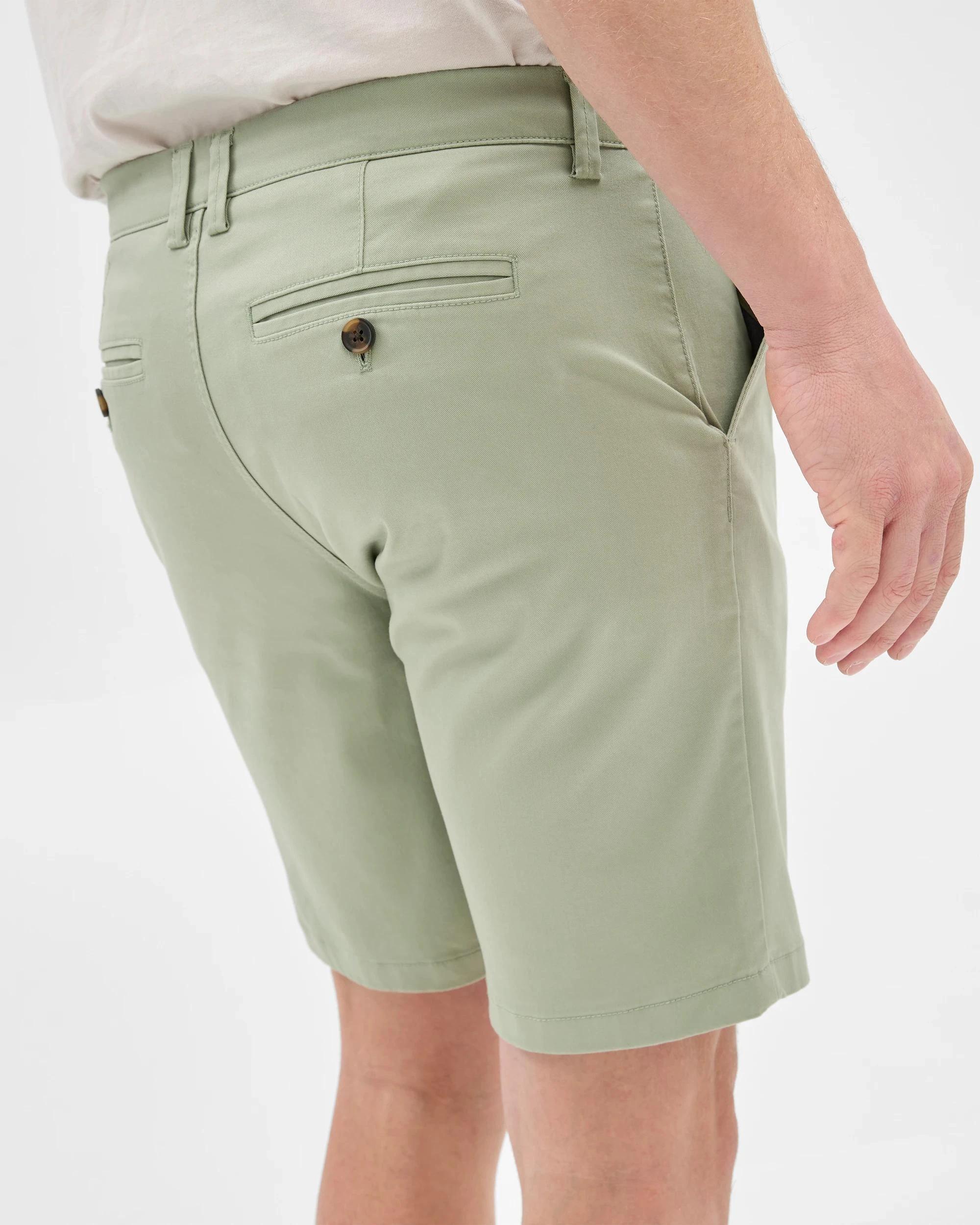 6 Target Australian Cotton Blend Slim Chino Shorts SEA GRASS, 6 of 6