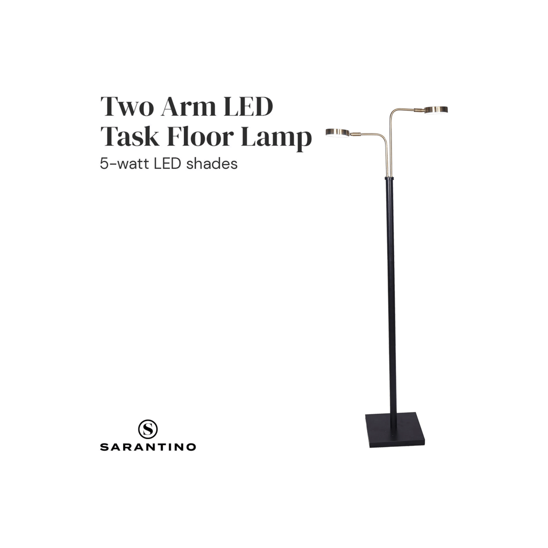 4 Sarantino LED Metal Floor Lamp, 4 of 9