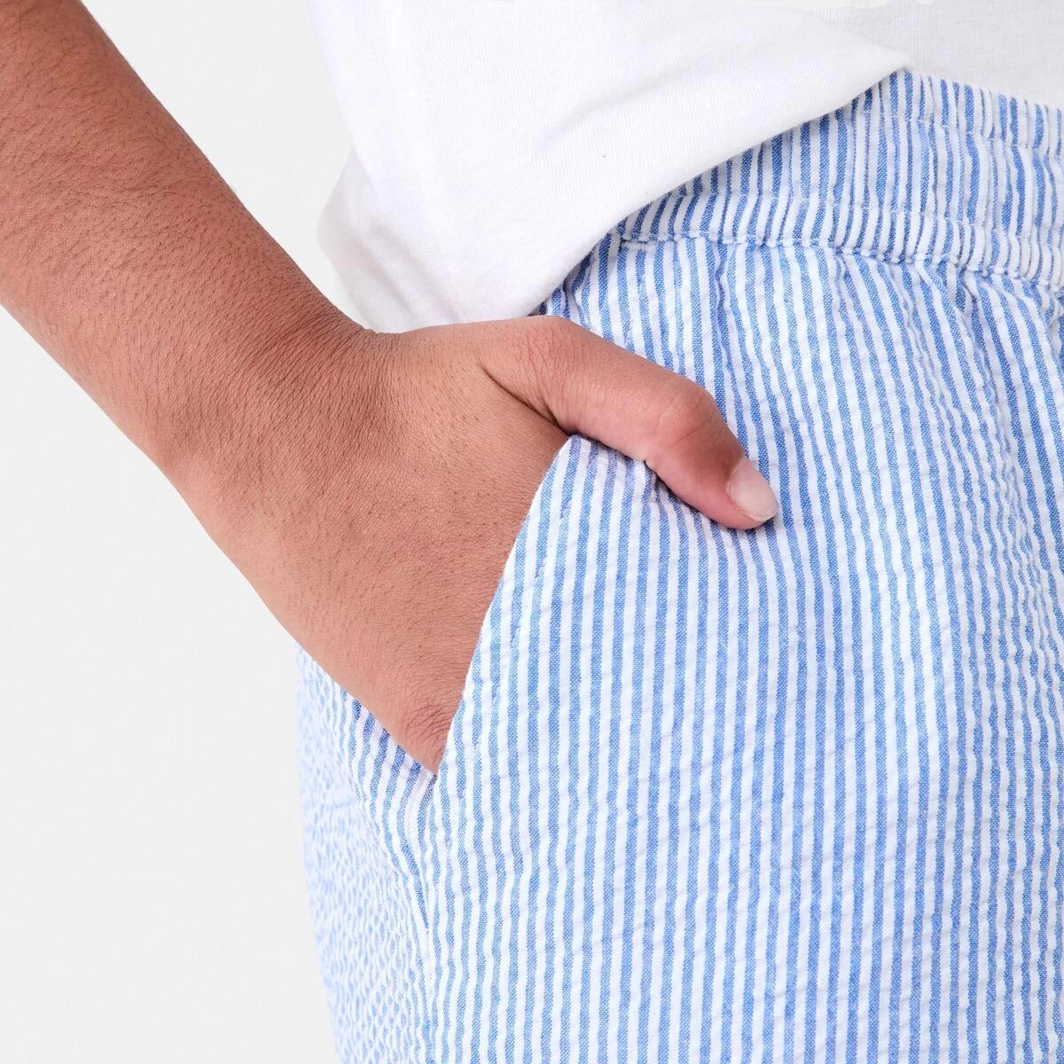 4 Relaxed Stripe Shorts BLUE STRIPES, 4 of 6