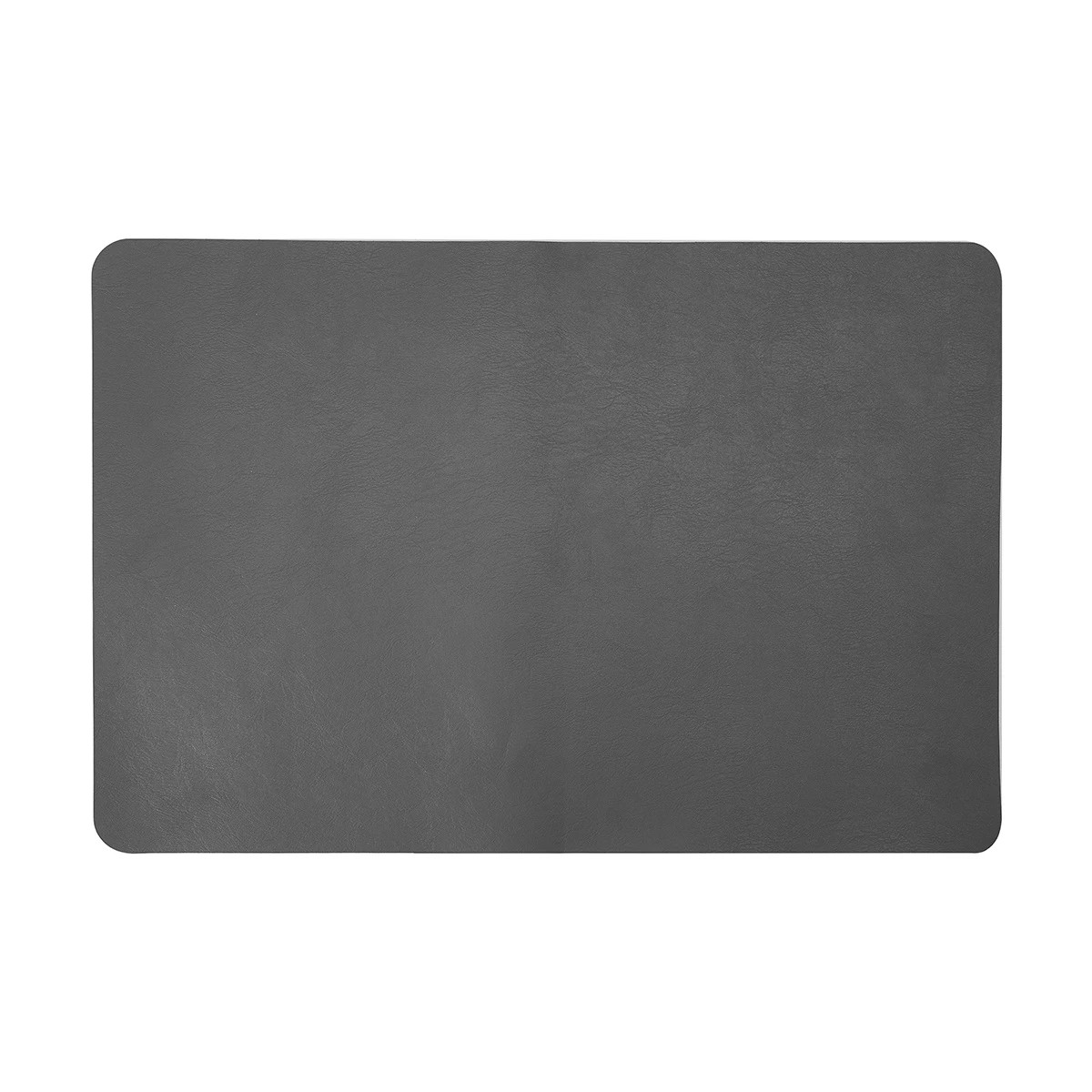 3 Leather Look Reversible Placemat - Black and Grey, 3 of 8