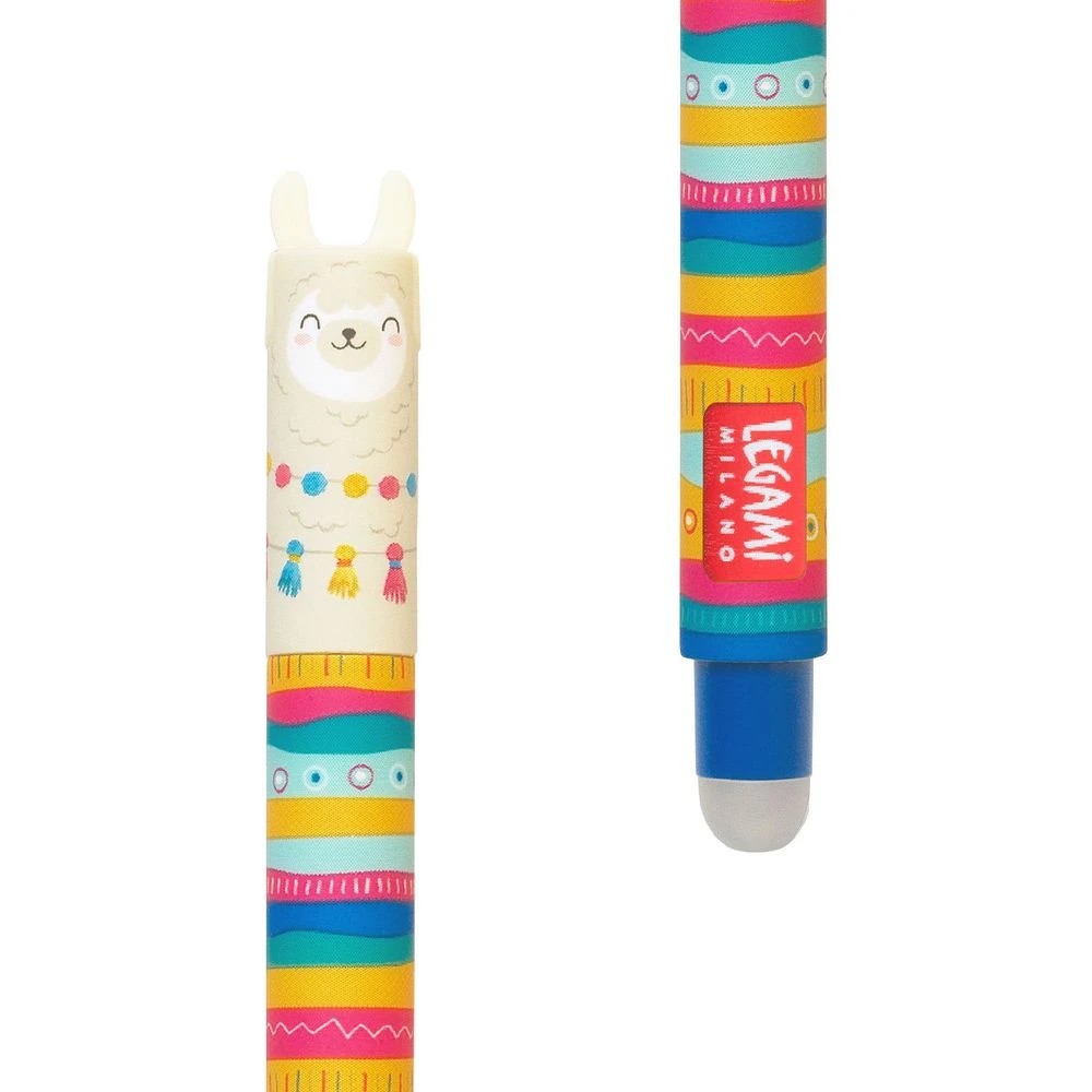 3 Legami Erasable Gel Pen Llama Blue, 3 of 5