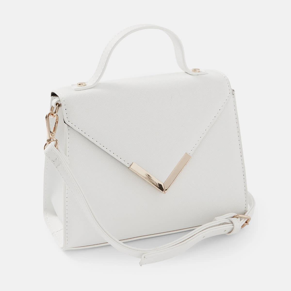 2 Dressy Flap Crossbody Bag White2, 2 of 5