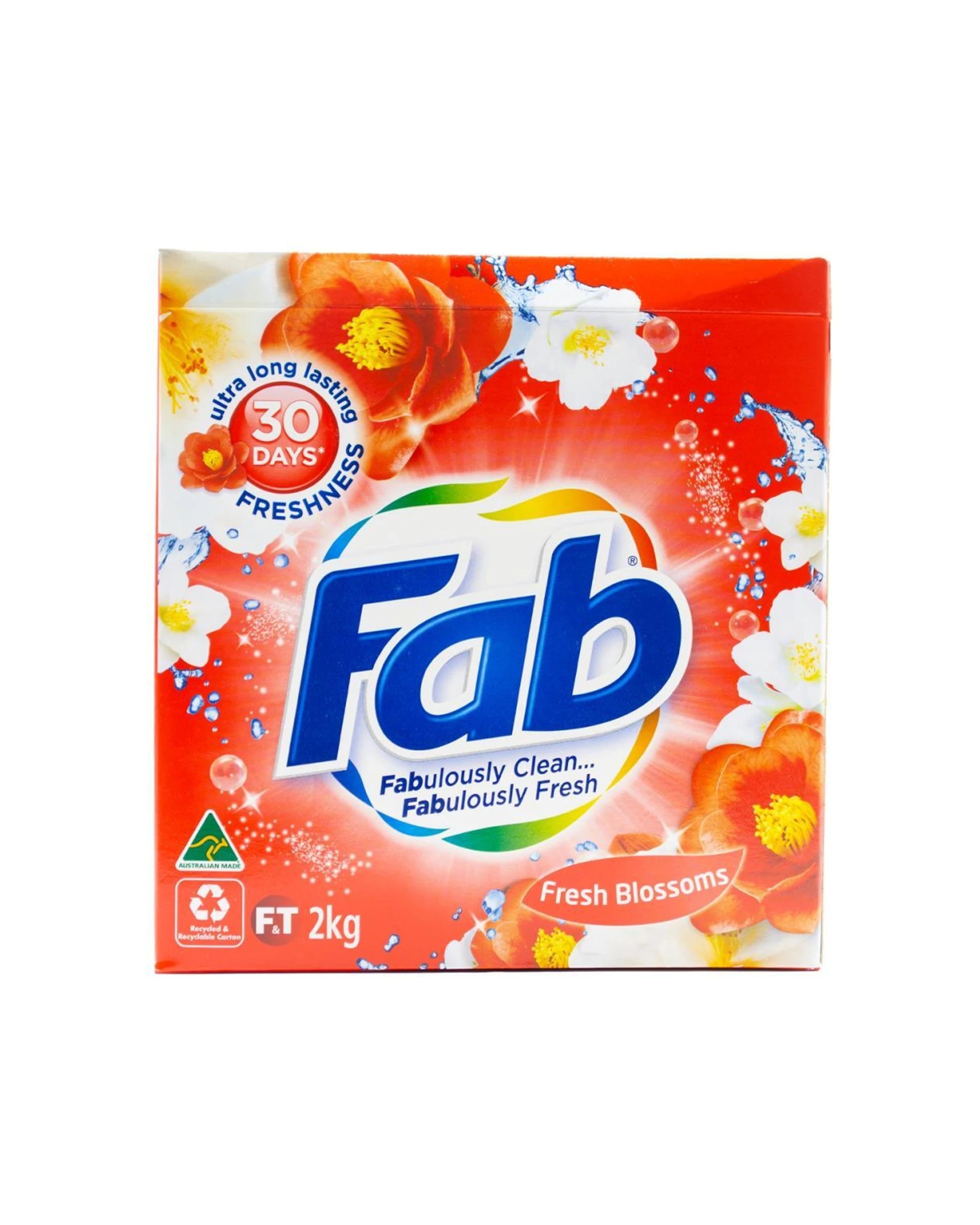 2 FAB 3PK Fab Laundry Powder Front & Top Loader Fresh Blossoms Cleans Well 2 - Multi, 2 of 5