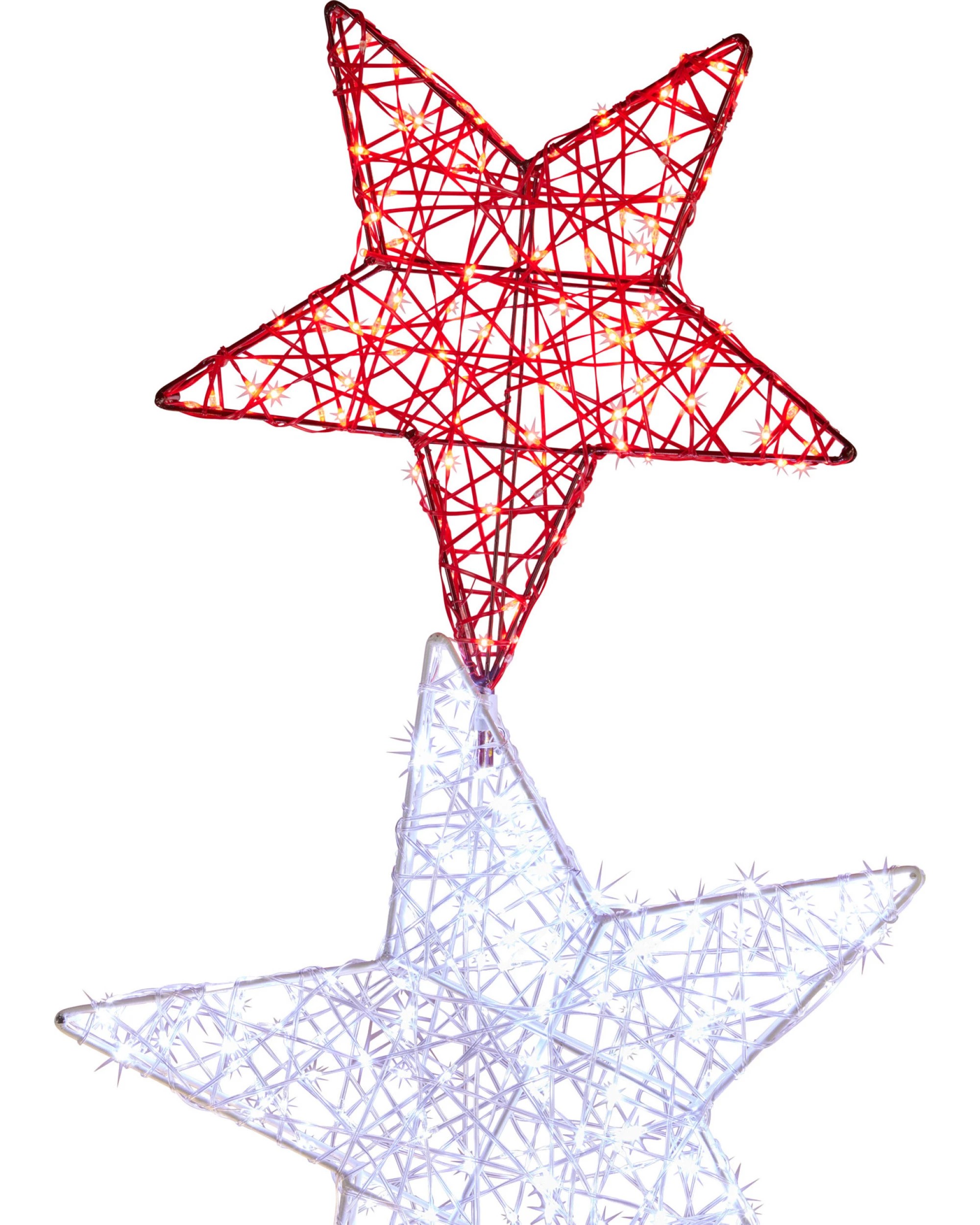 9 Christabelle 120cm Triple Star Christmas Display With Lights, 9 of 9