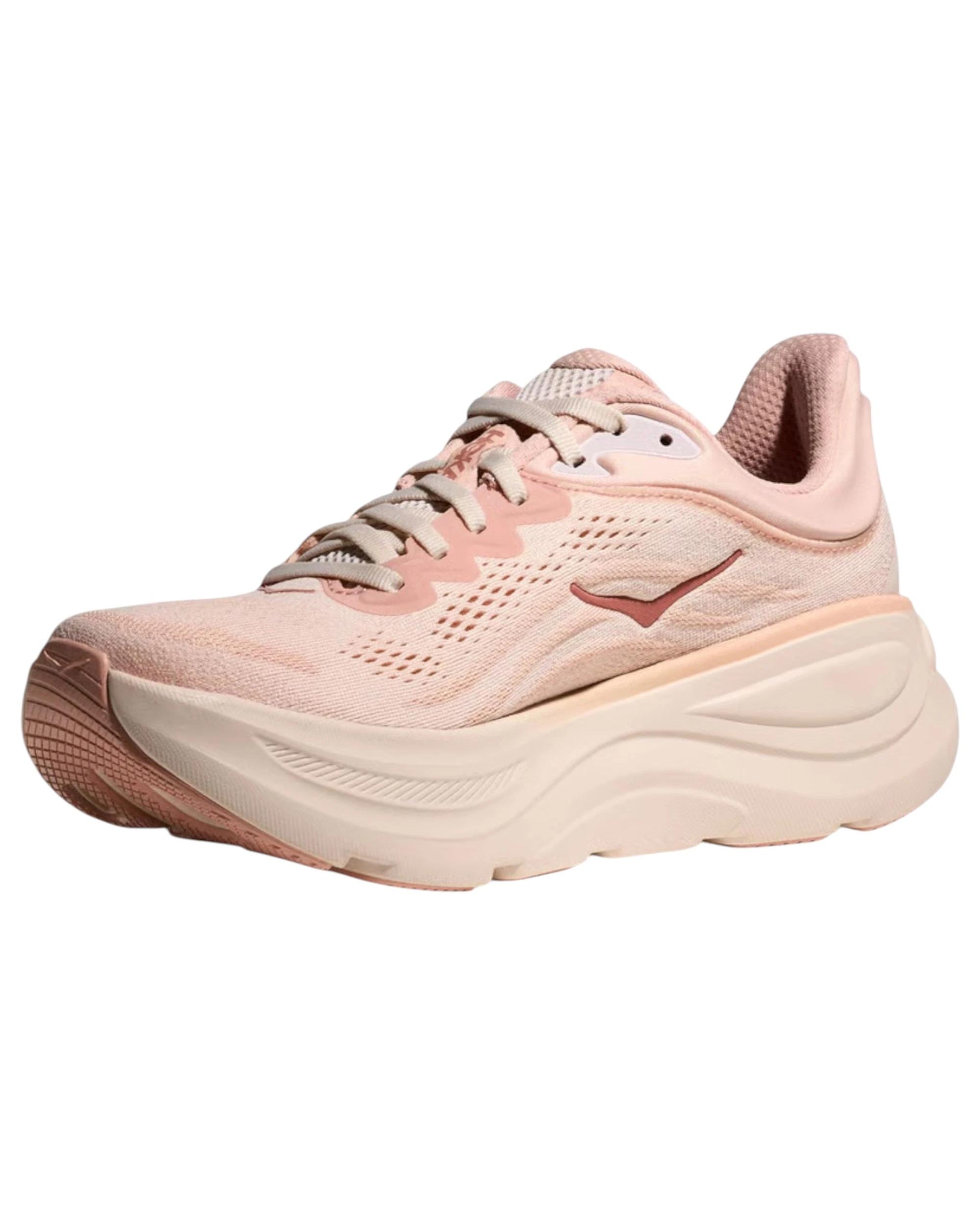 7 Hoka Womens Bondi 9 Athletic Running Shoes ROSE LATTE, 7 of 7