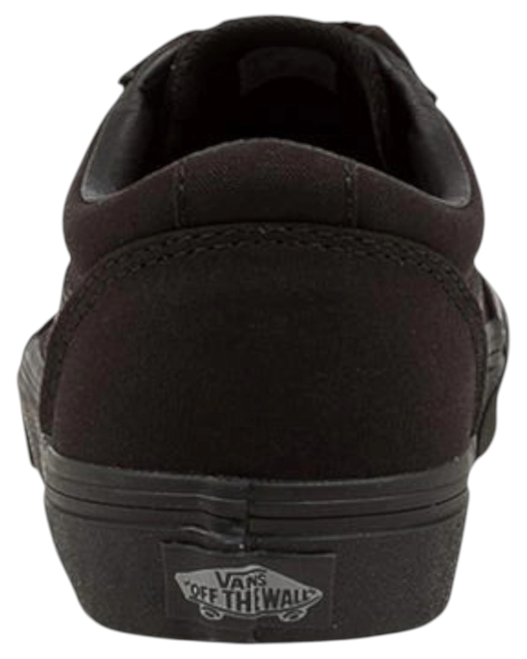 2 Vans Womens Ward Low Top Canvas Lace Up Shoes BLACK, 2 of 4